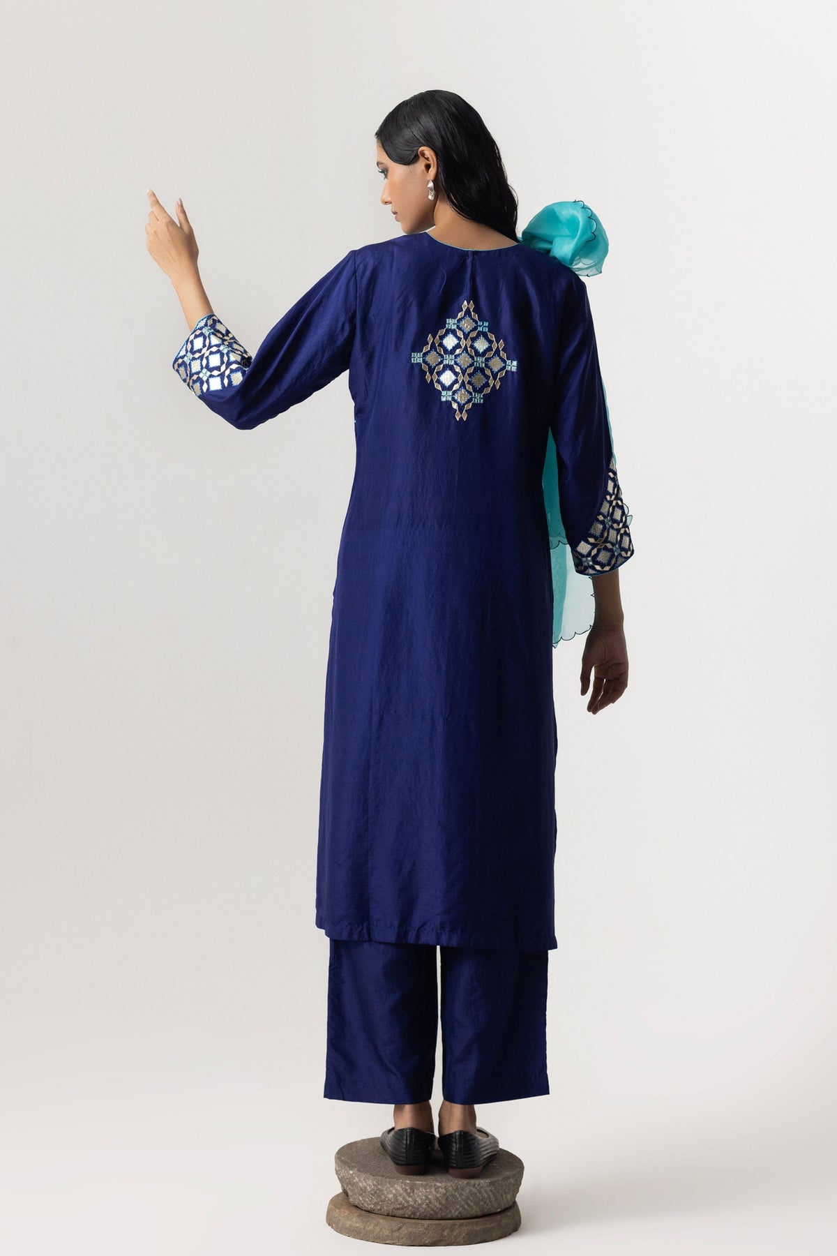 Blue Aziz Kurta Set