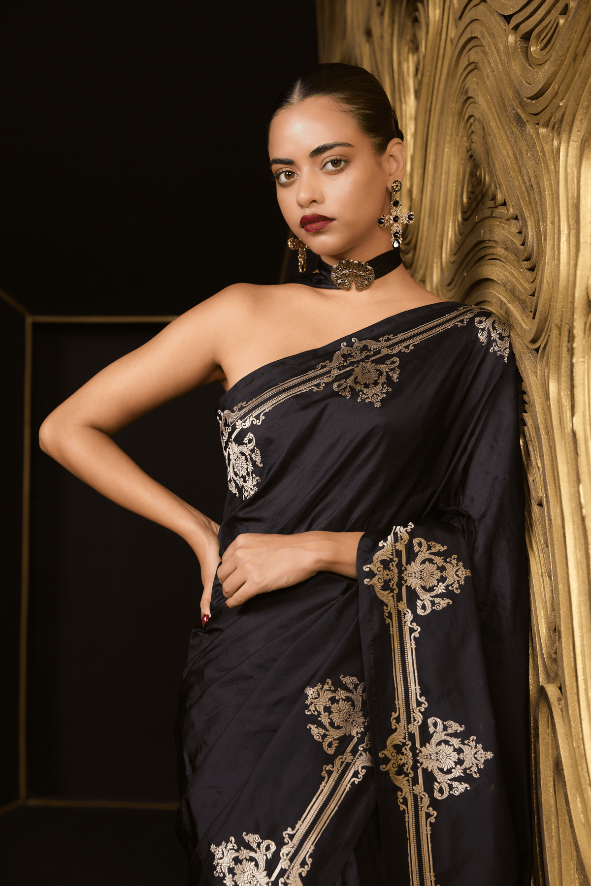 Goth Bride Saree