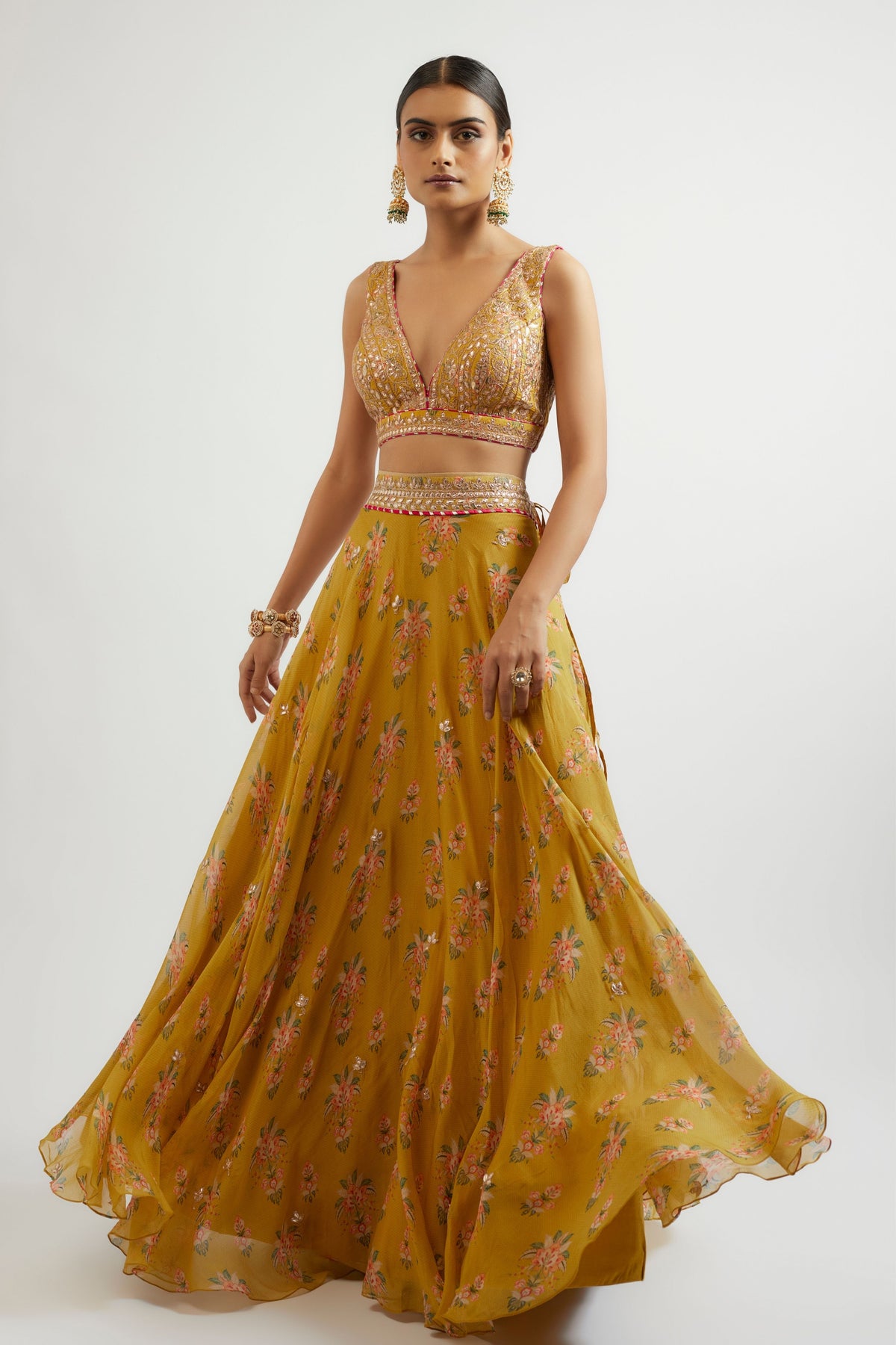 Mustard Esha Lehenga Set