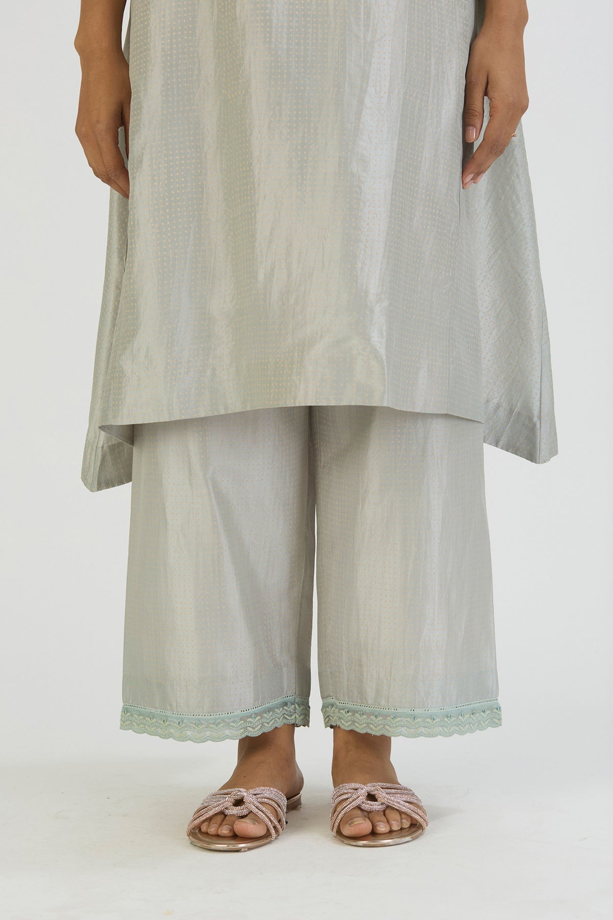 Blue Dhara Kurta and Pant