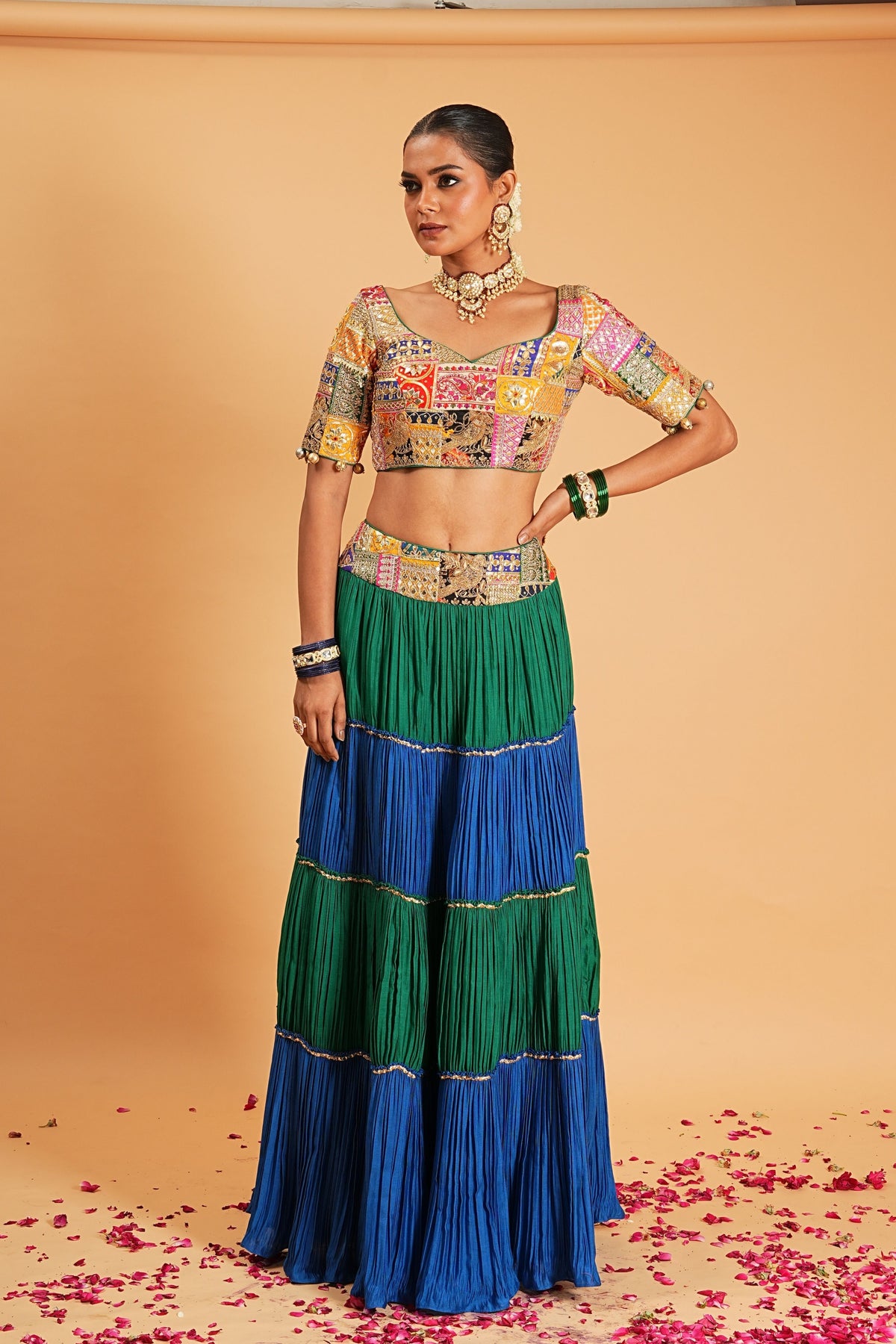 Chanderi Lehenga Set