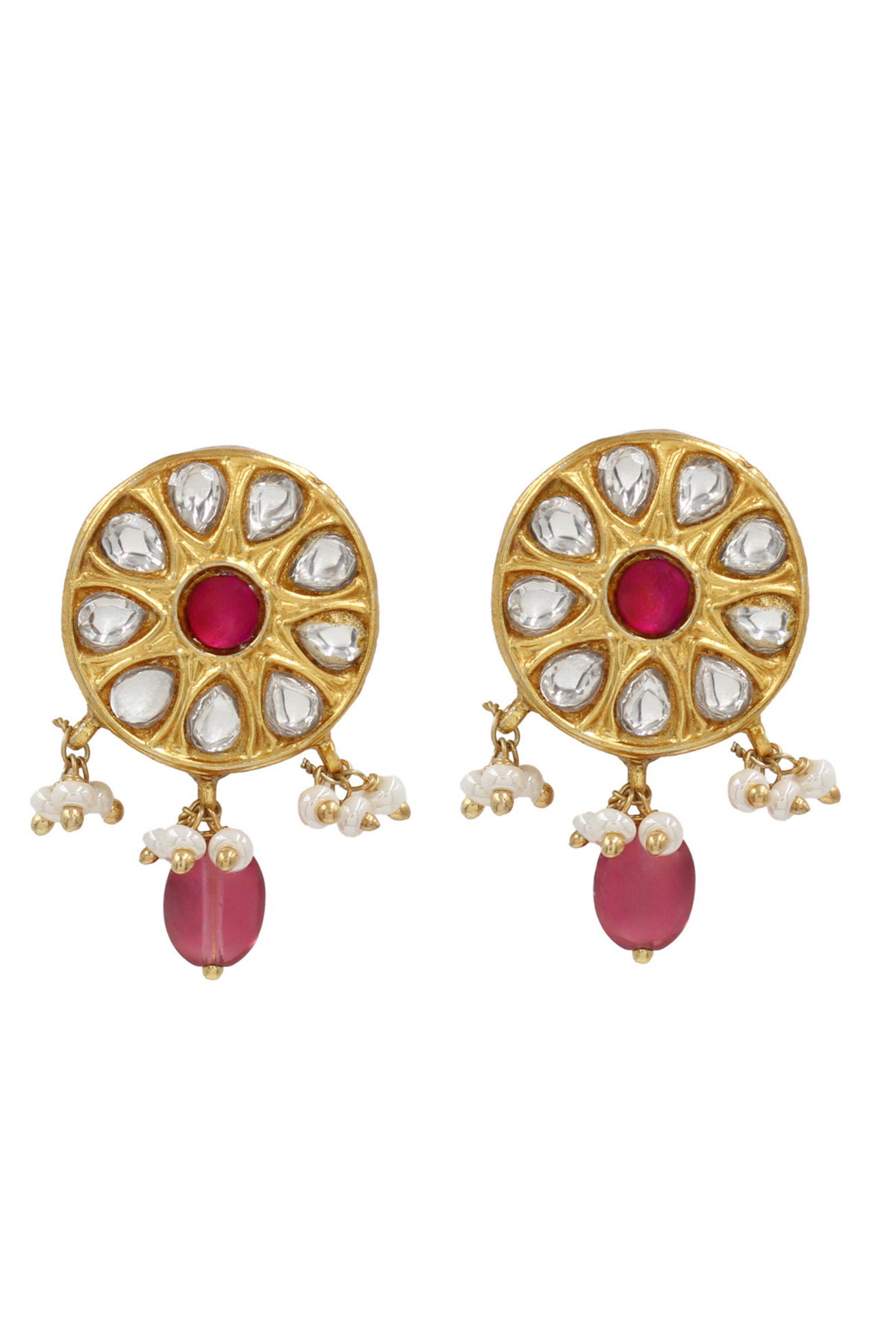 Opulent Charm Kundan Earrings.