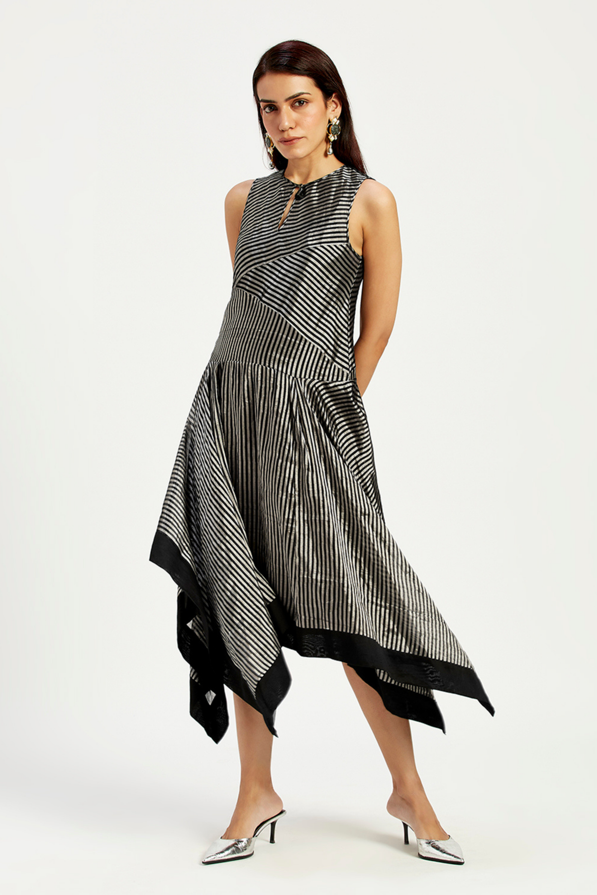 Winona The Twirling Lines Midi Dress