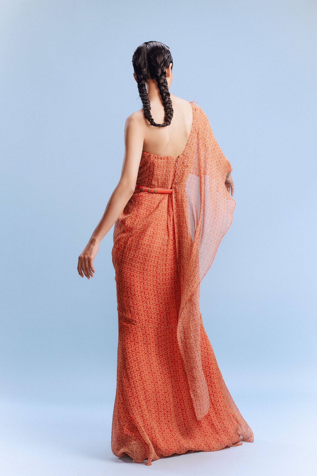 Keeva Dusky Orange Gown