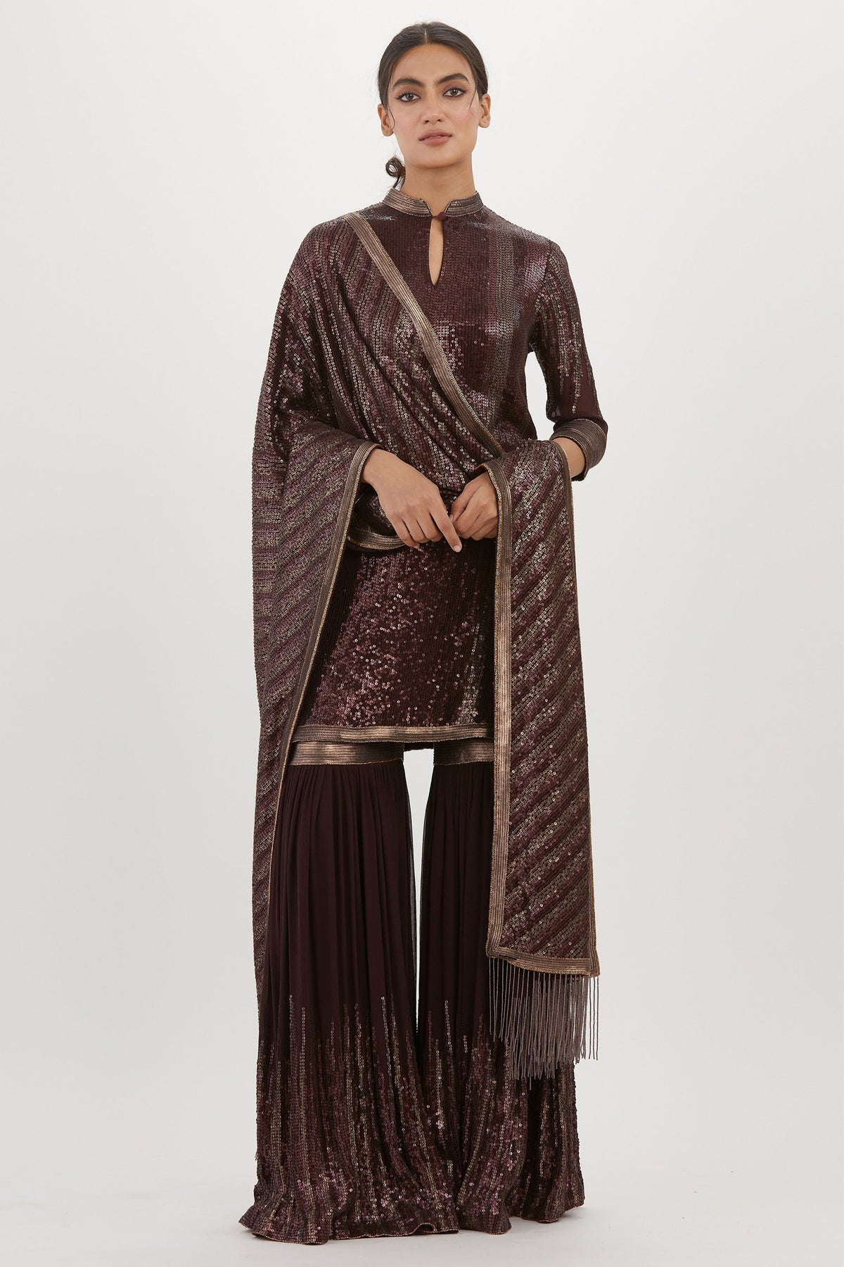 Vino Sequin Sharara Set