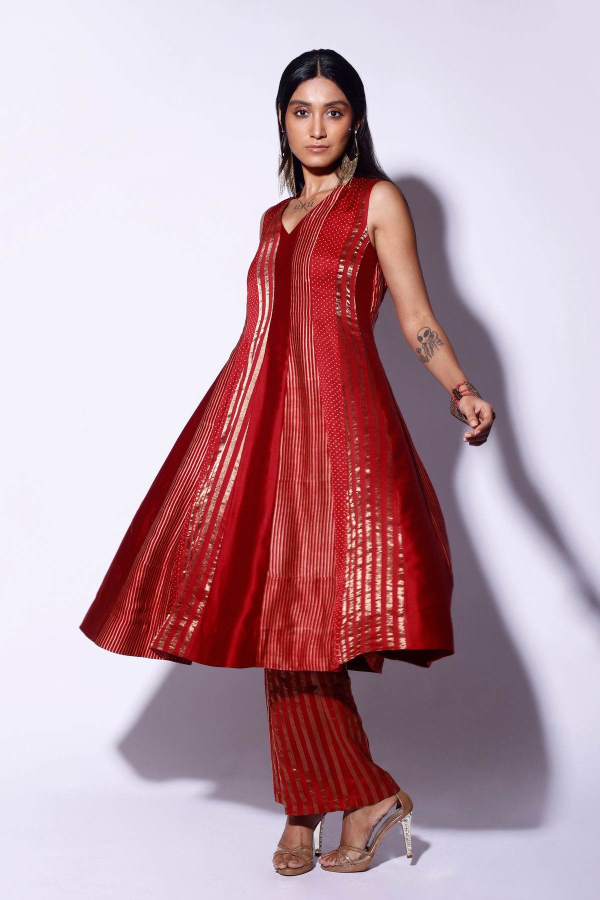 Red Panel Dress