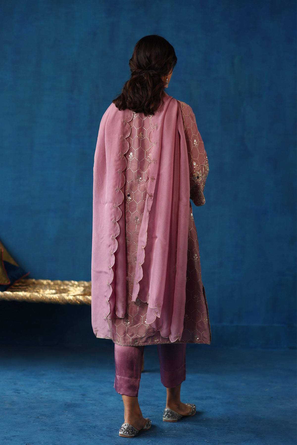 Plum Kaanji Kurta Set