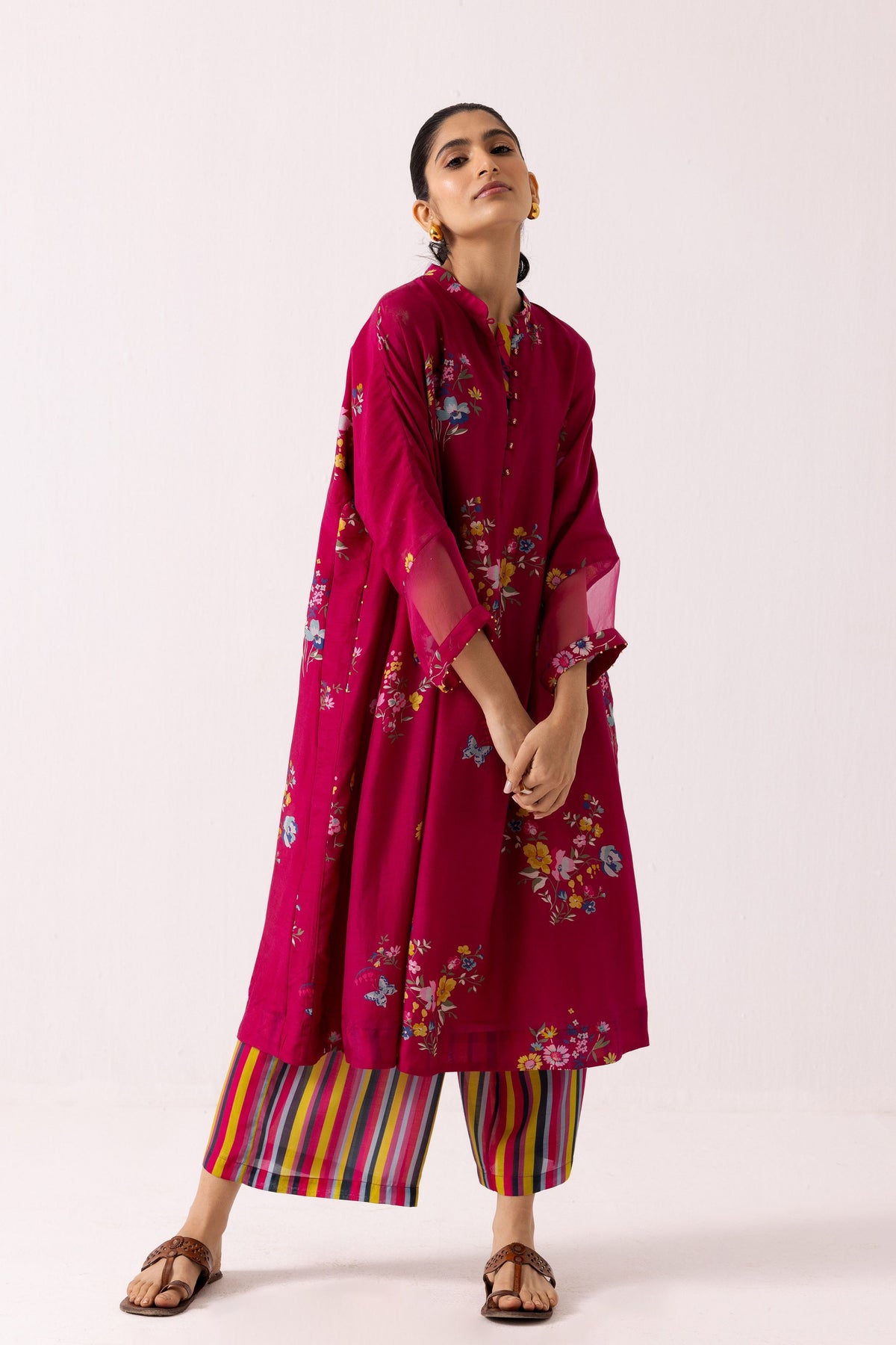 Juhi Kurta in Magenta