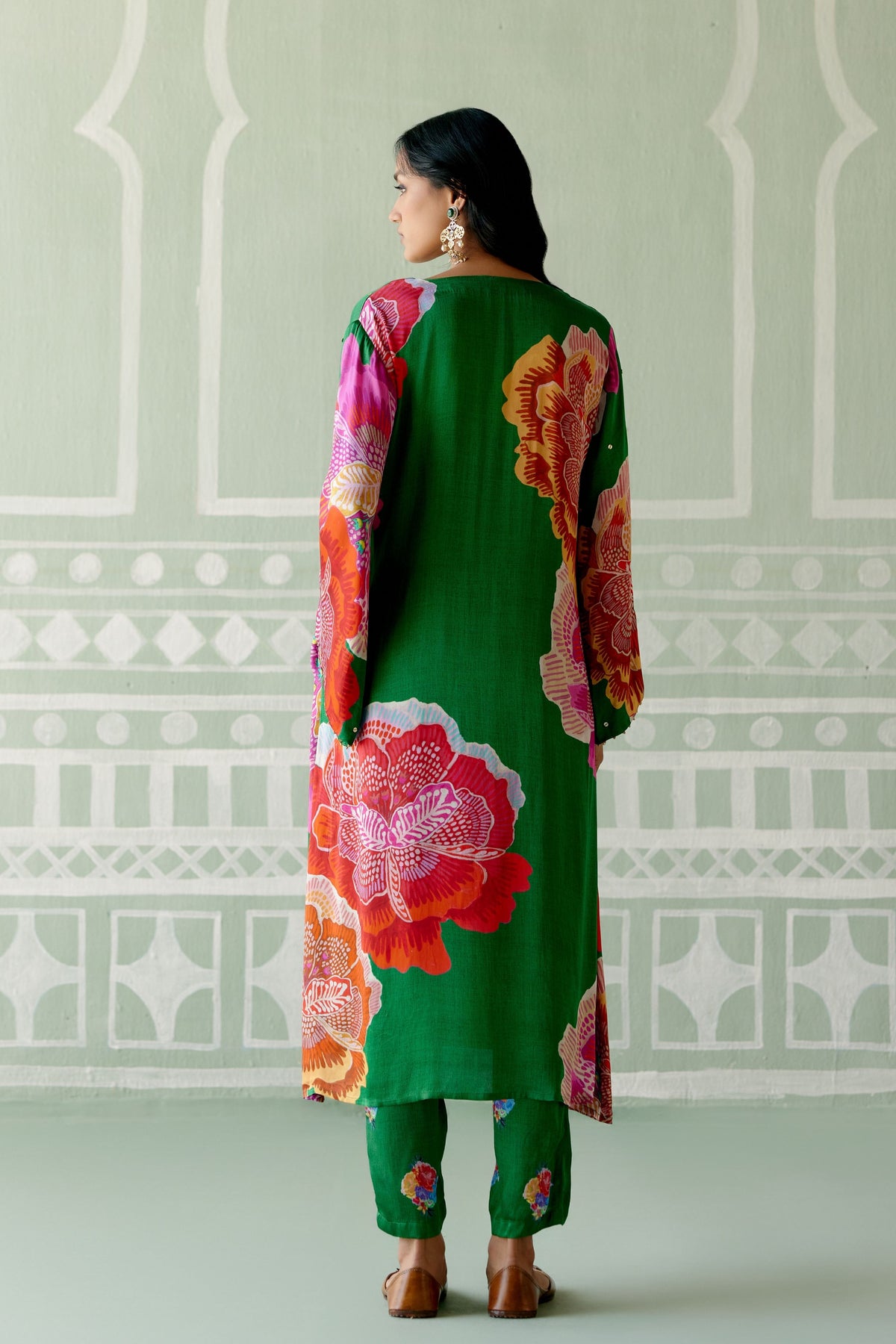 Emerald Floral Kurta Set