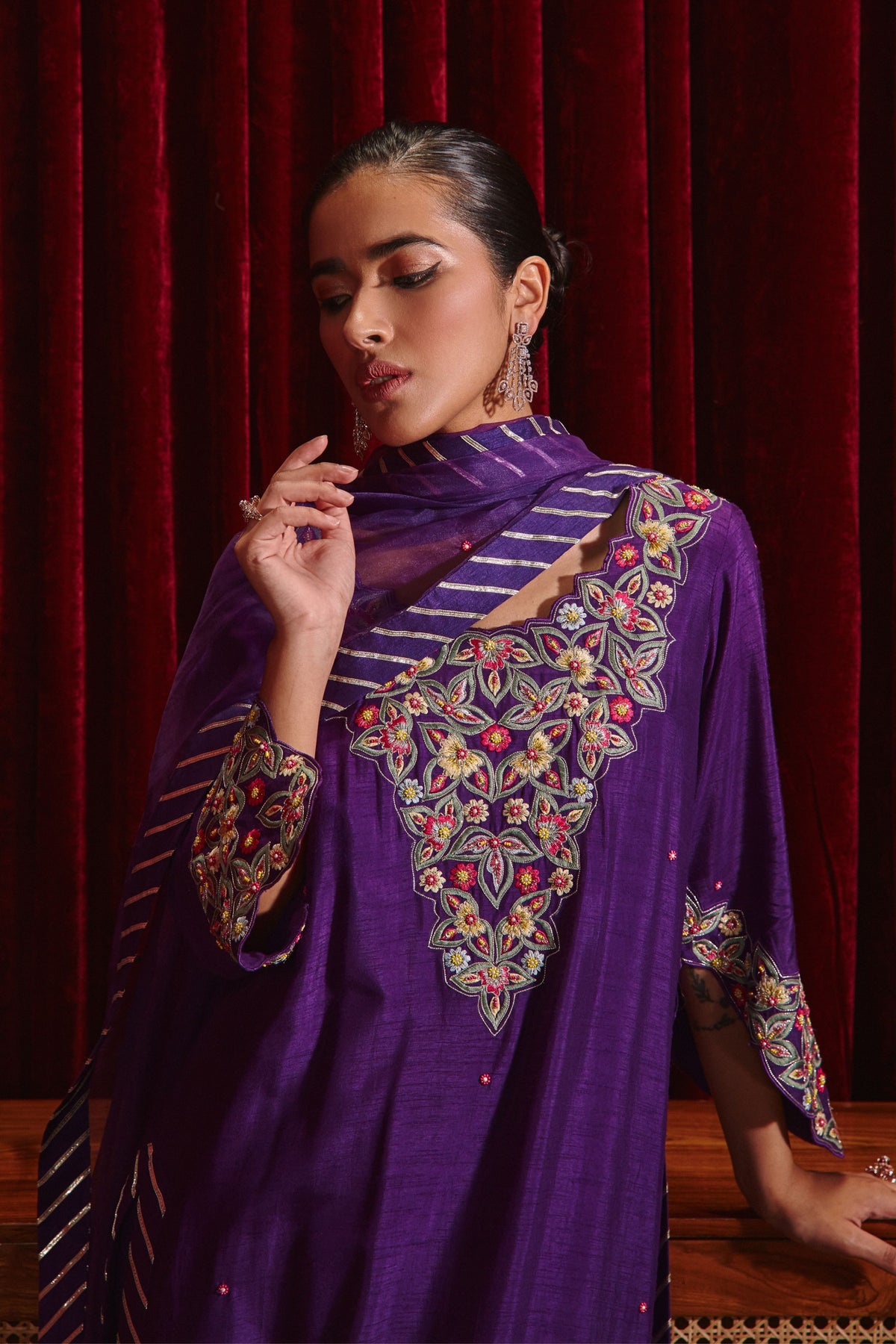 Purple Riwaaz Kurta Set