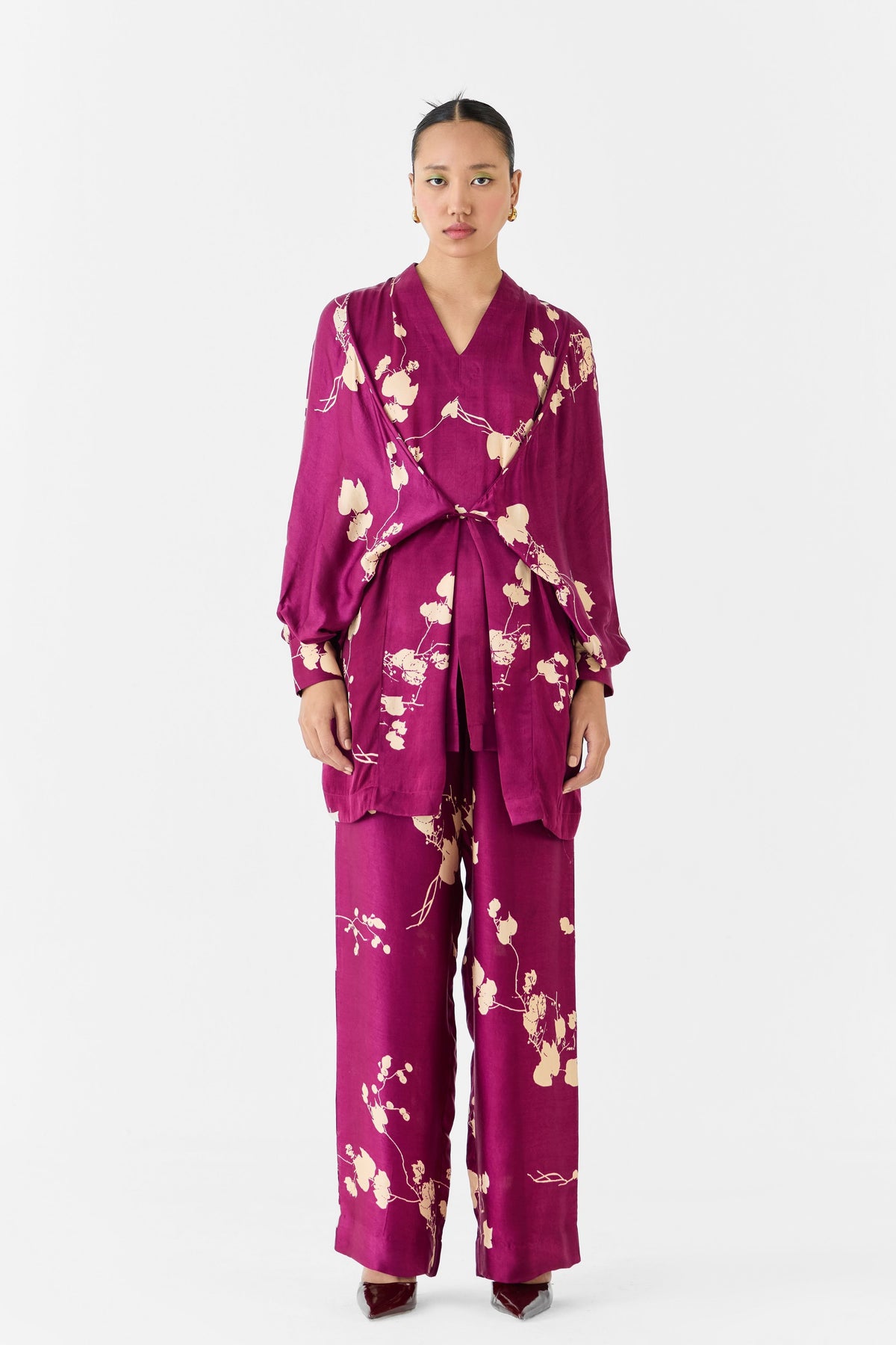 Plum Kimono Sets