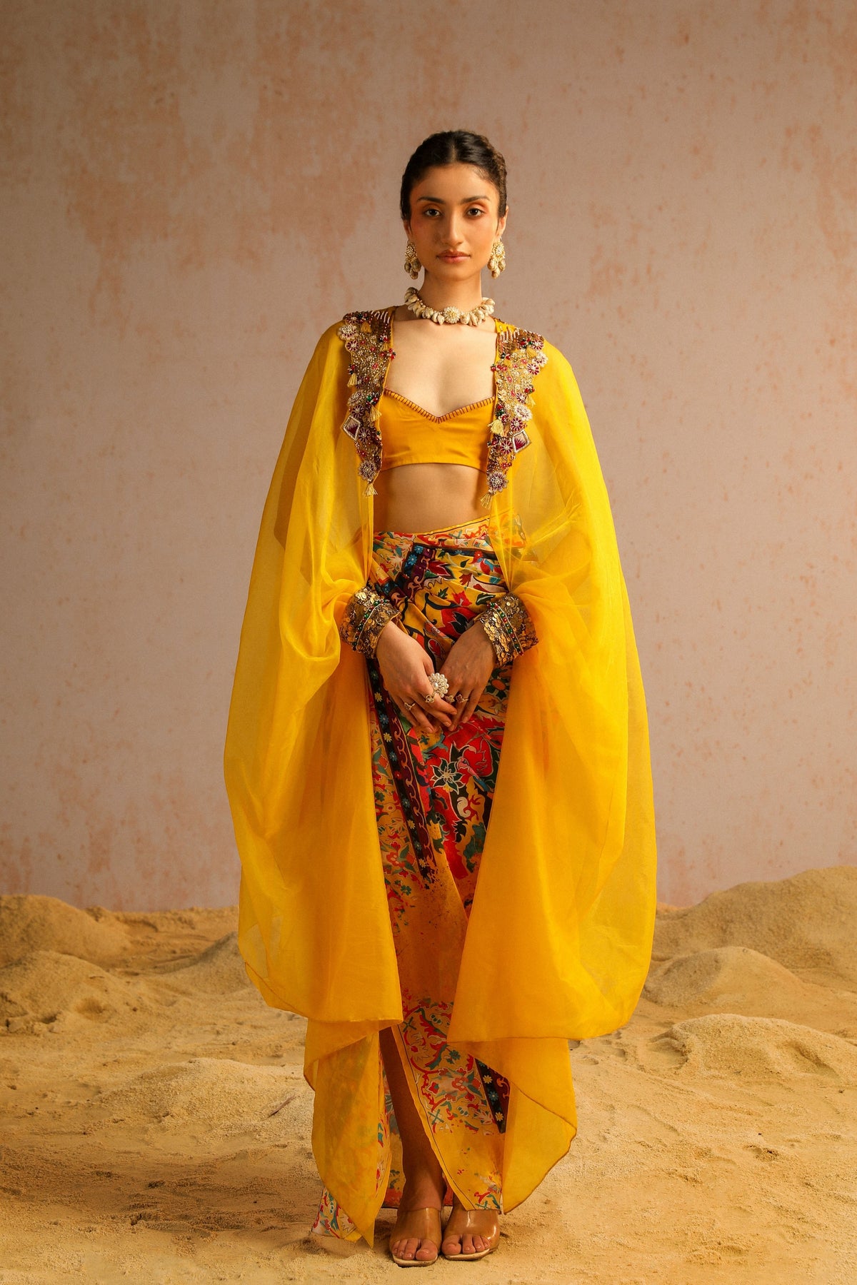 Yellow Cape Set