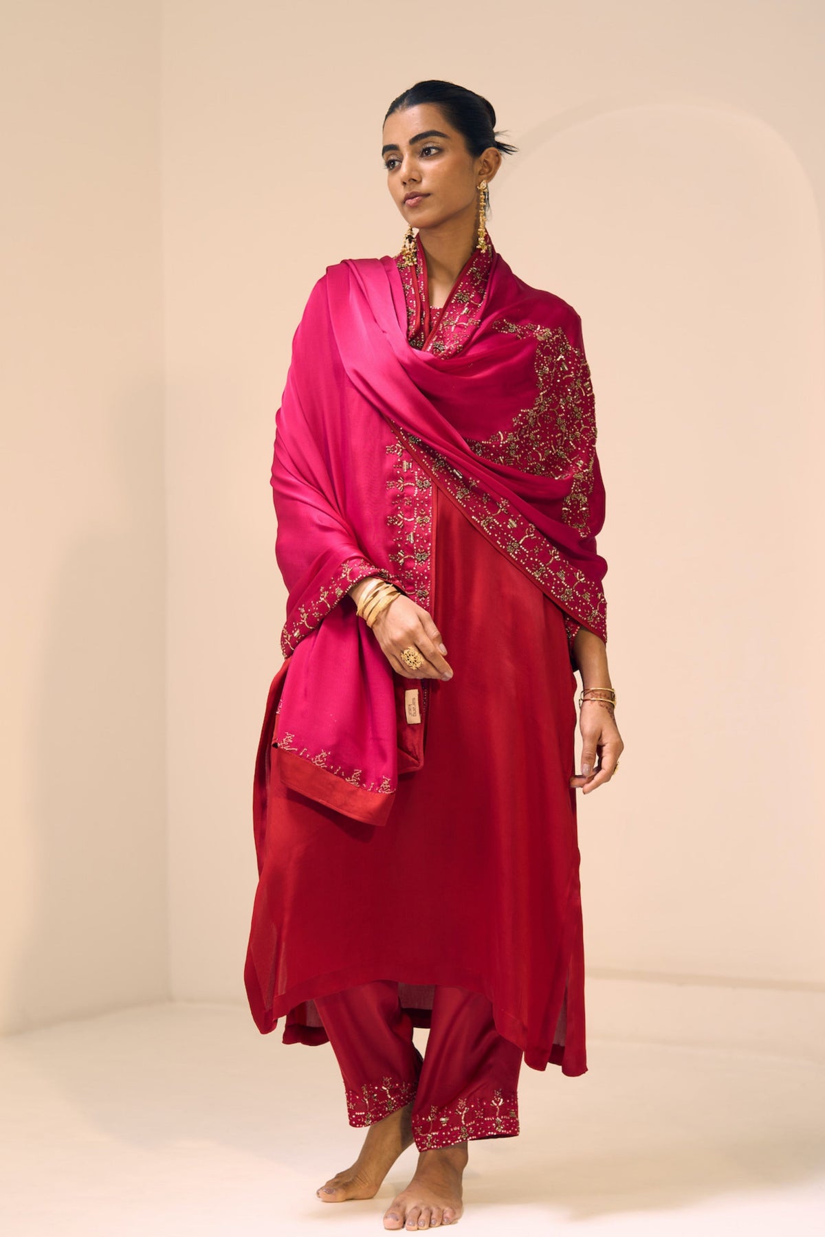 Pink Isha Dupatta