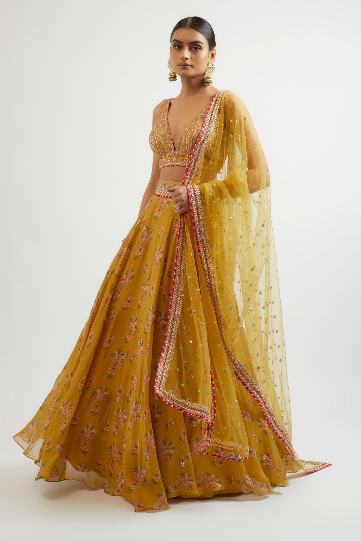 Mustard Esha Lehenga Set