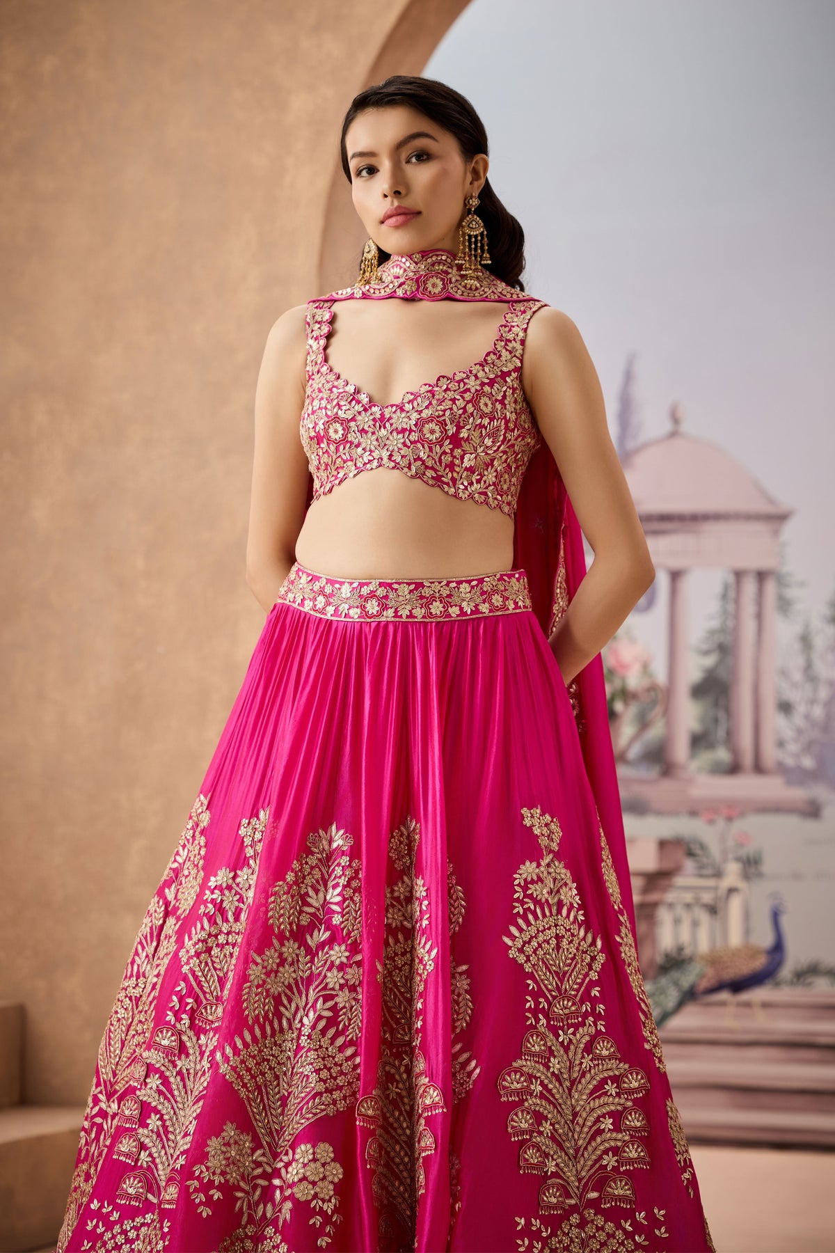 Mtb Moghul Tree Lehenga Set