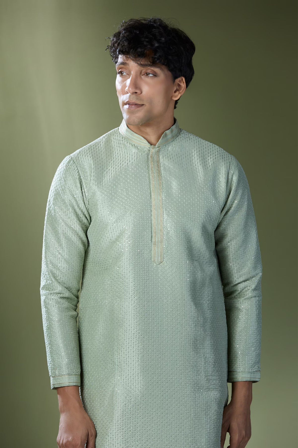 Pista Green Kurta Set