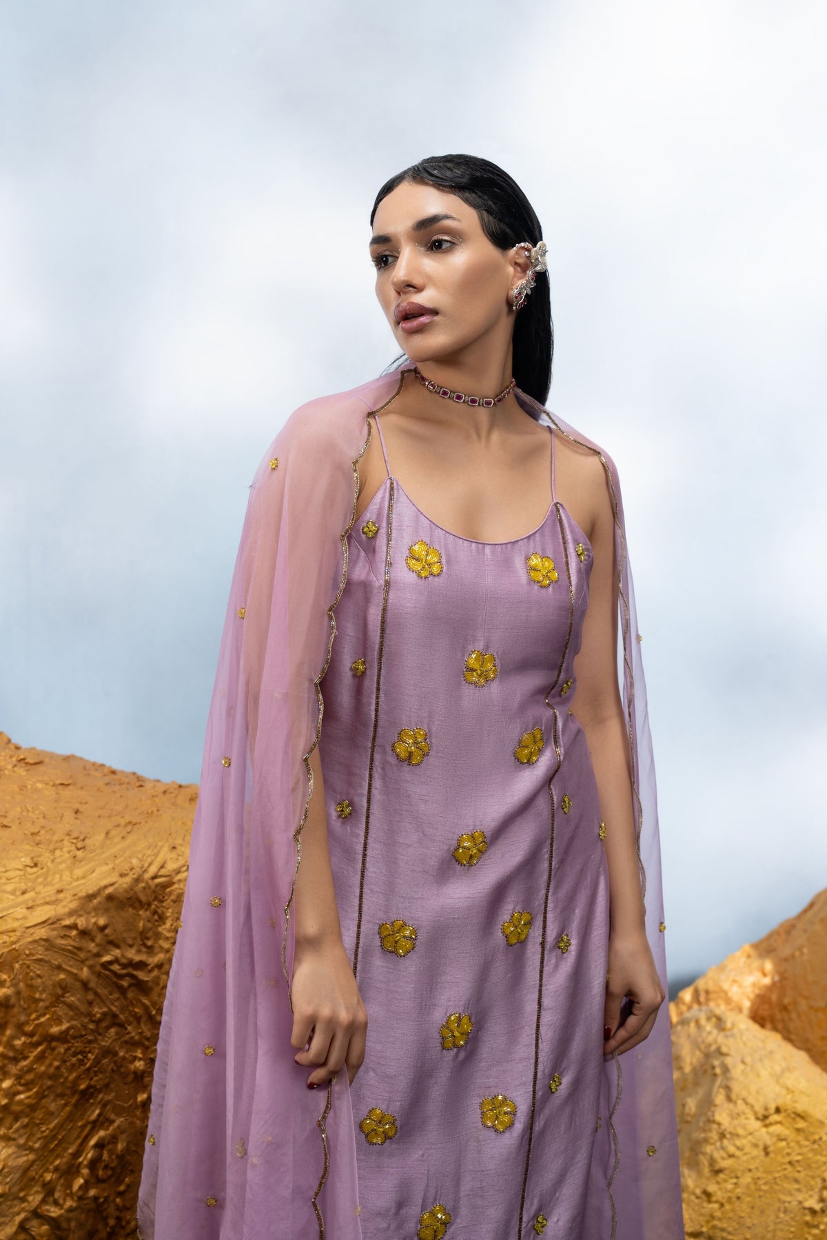 Lilac Kurta Set