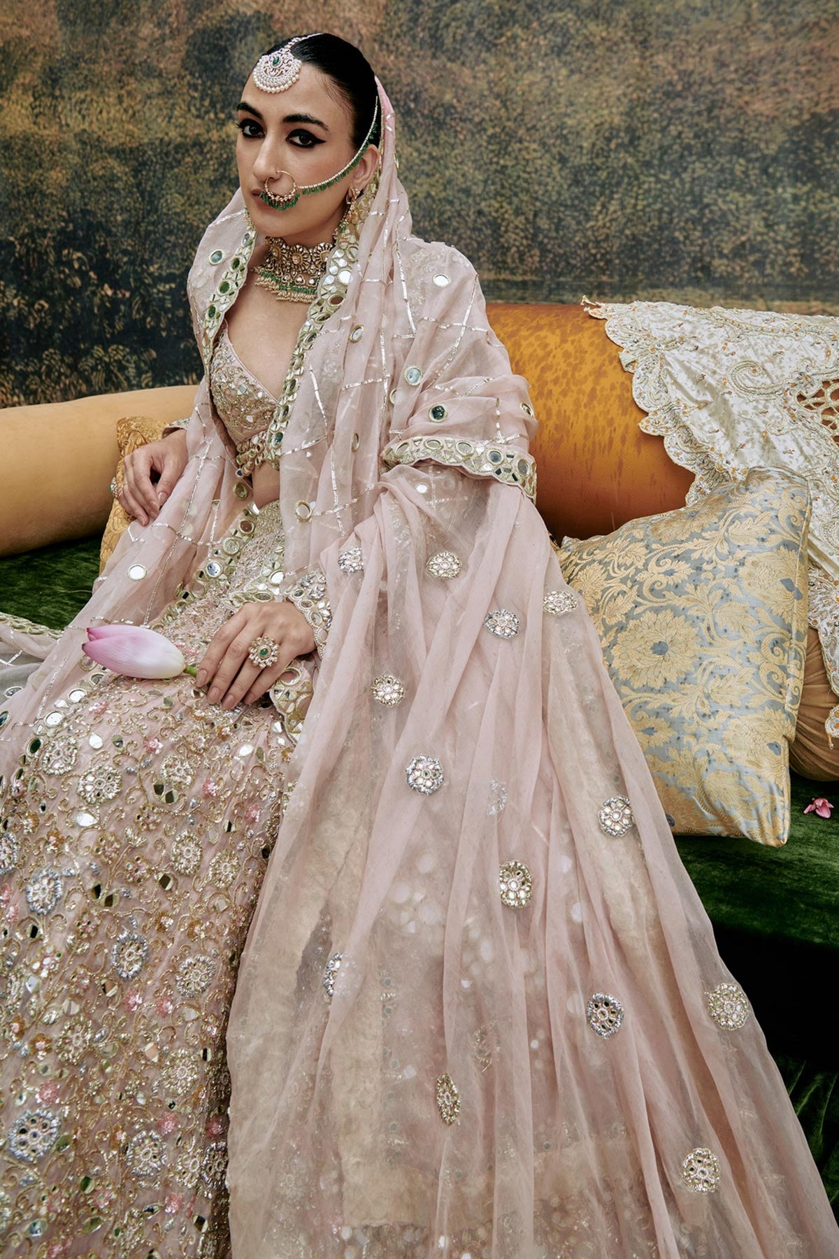 Rang De Gulaab Lehenga Set and Veil