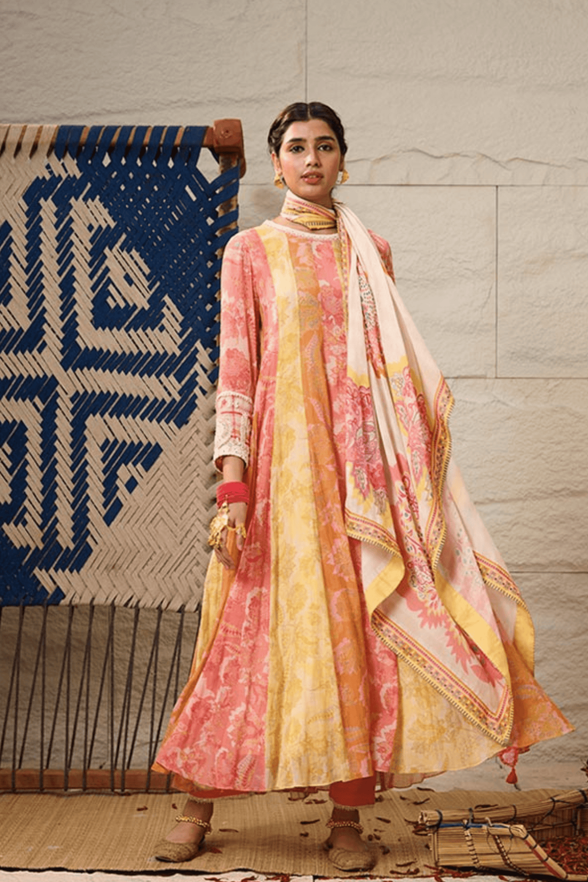 Peony Multicoloured Kurta Set