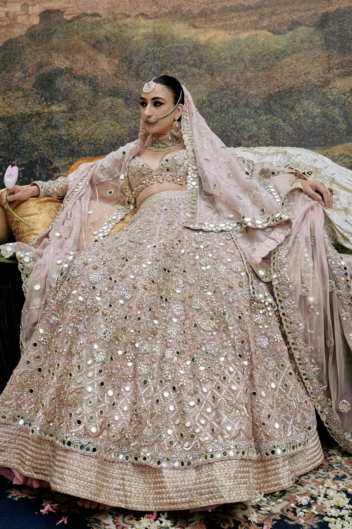 Rang De Gulaab Lehenga Set and Veil