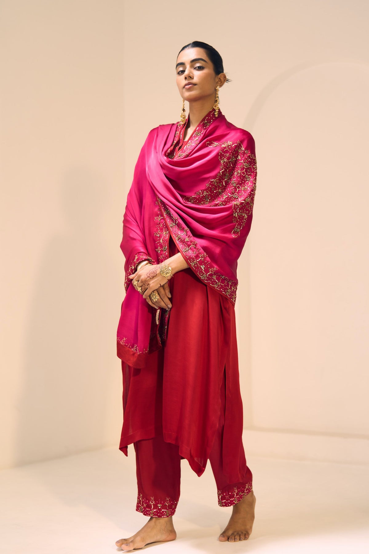 Pink Isha Dupatta