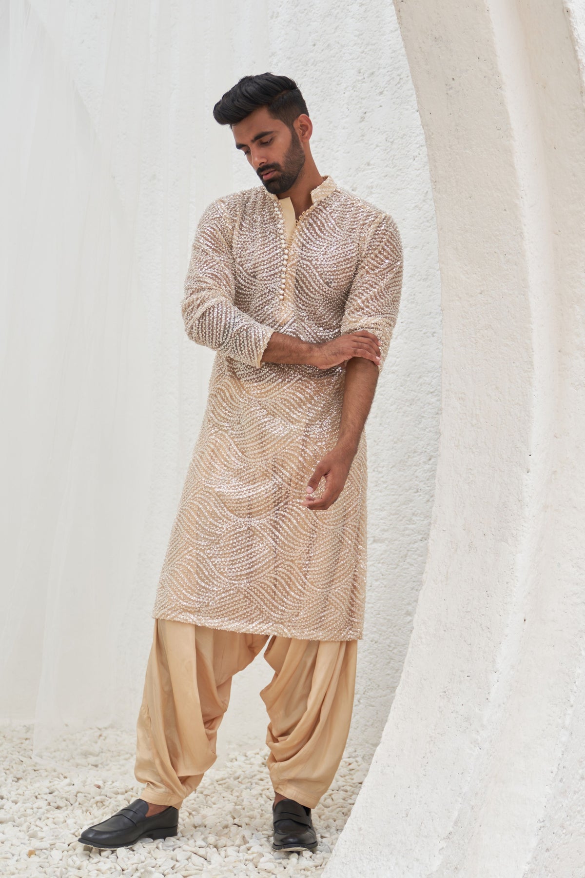 Aariz Kurta With Dhoti Pants