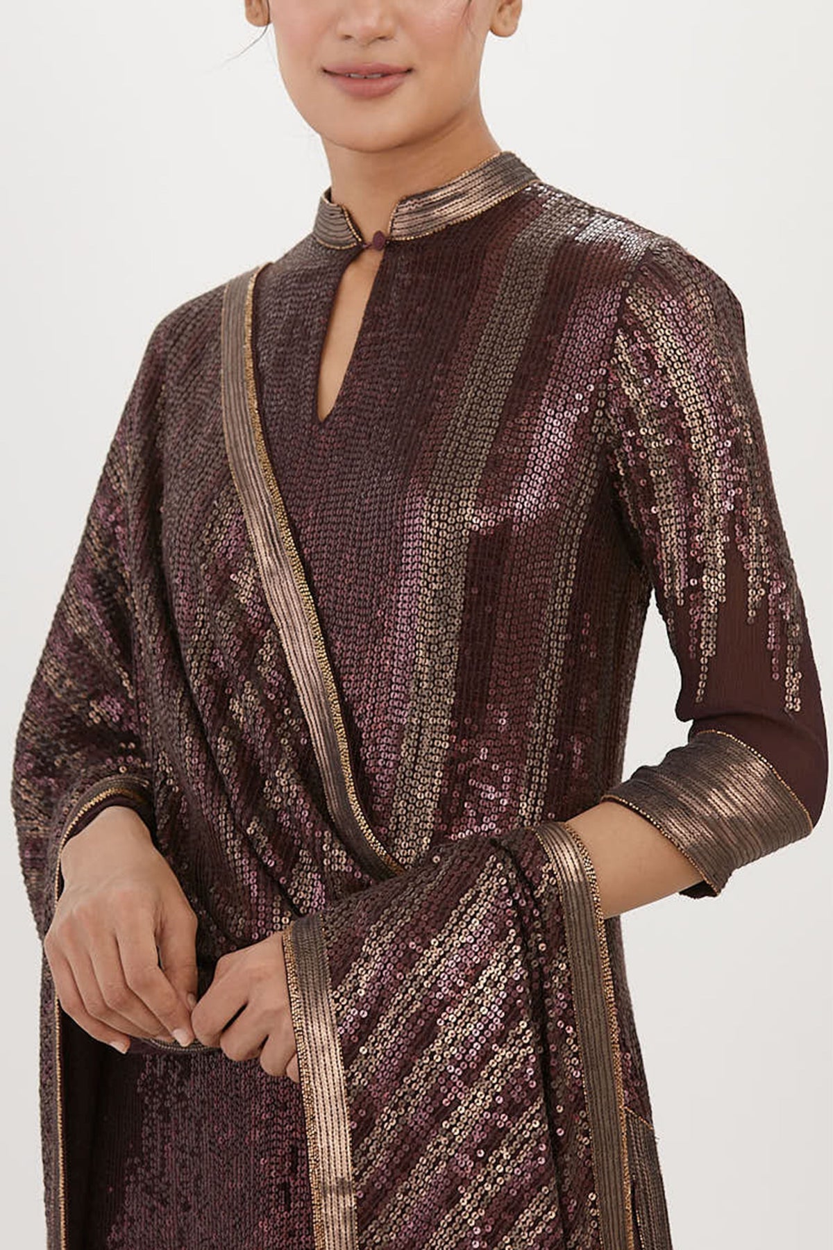 Vino Sequin Sharara Set