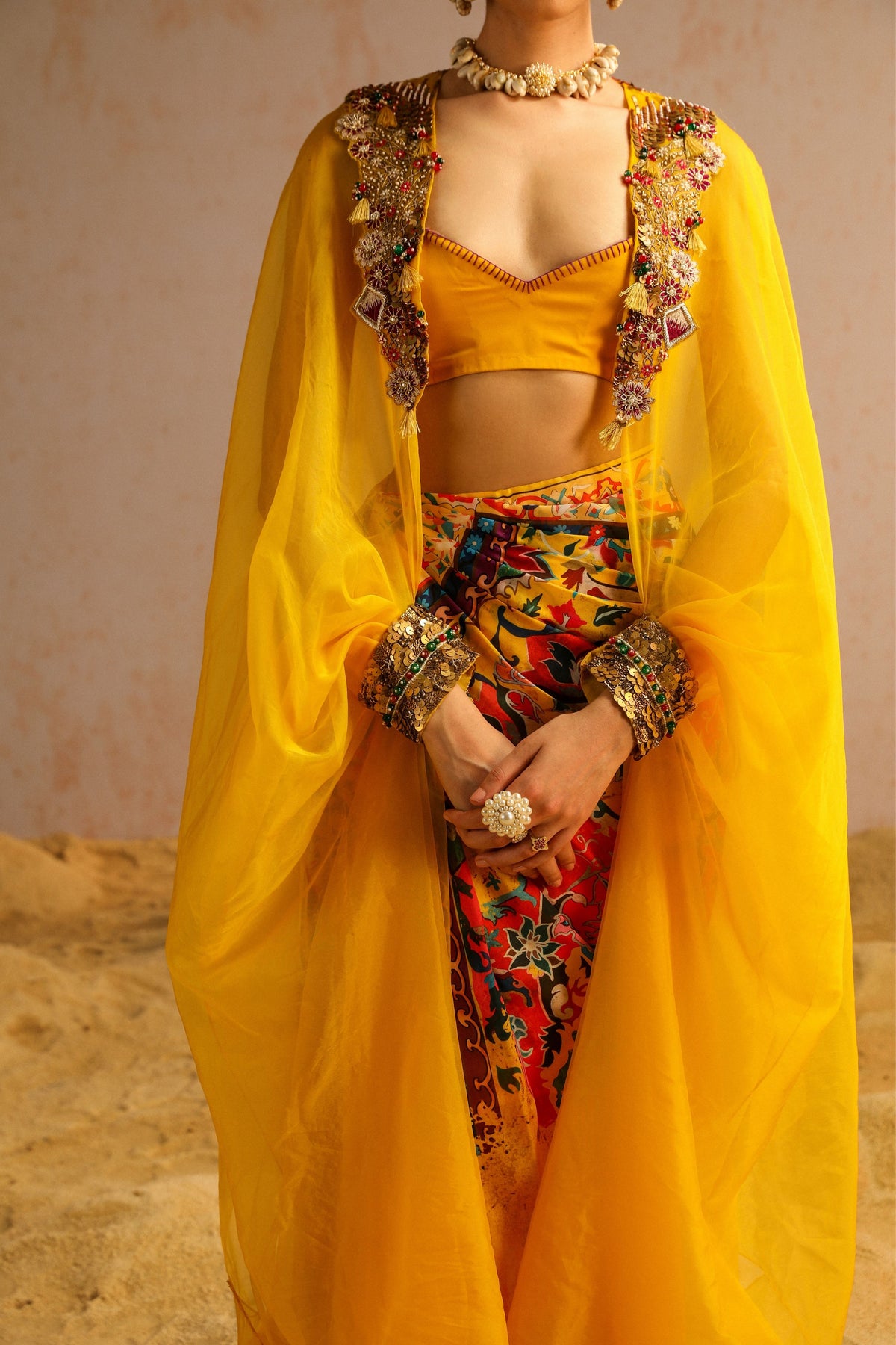 Yellow Cape Set