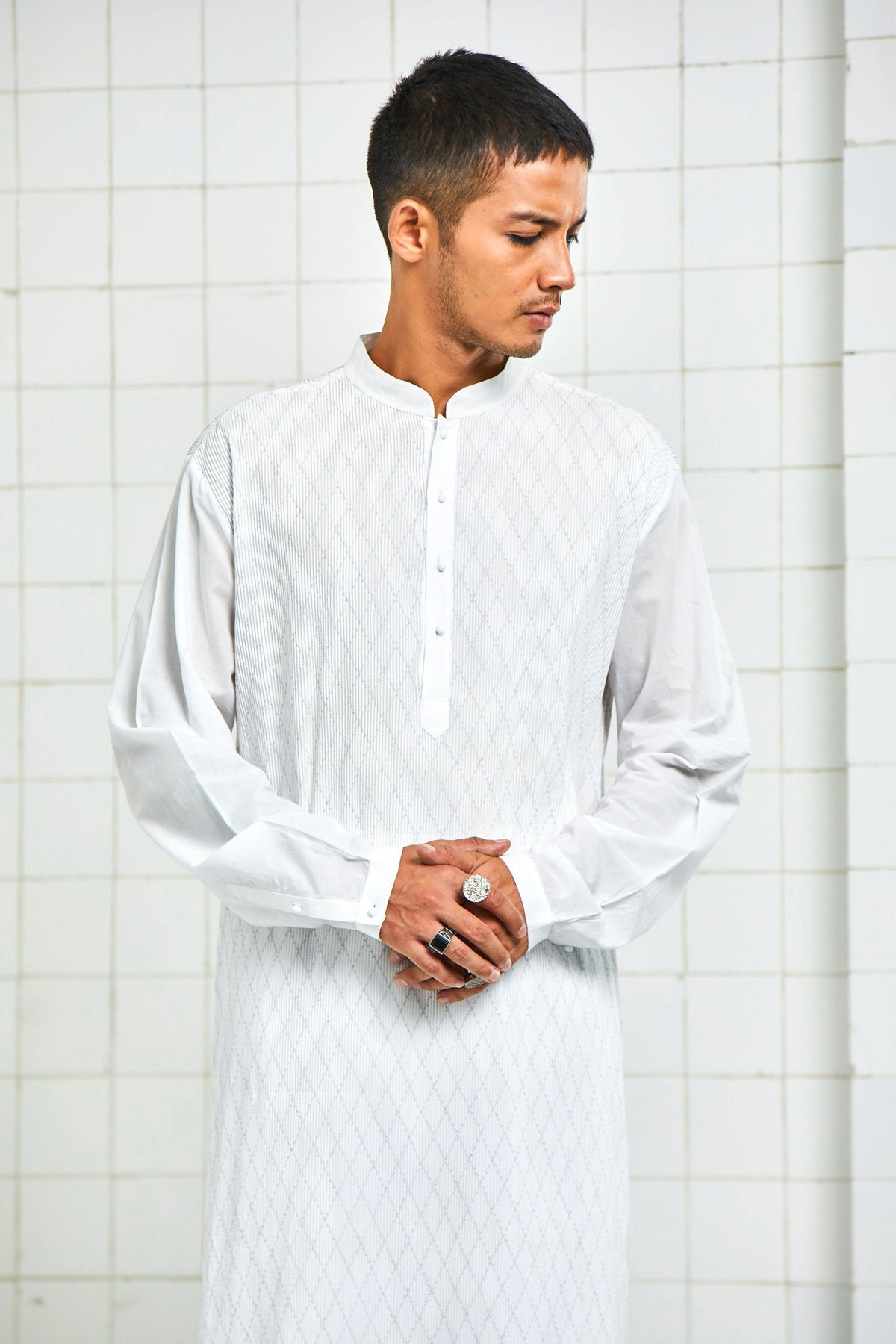 Khichan Pintuck Kurta Set