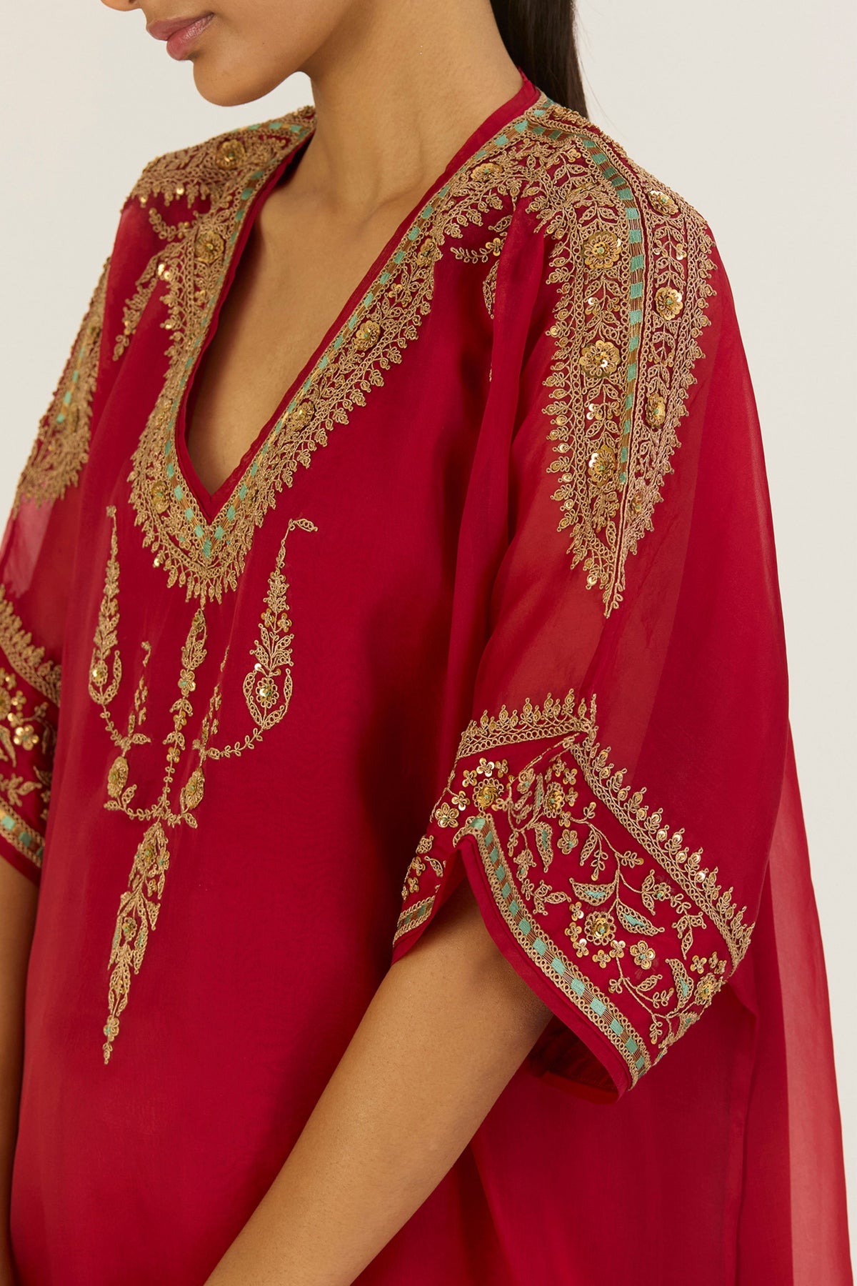 Ayra Red Kaftan