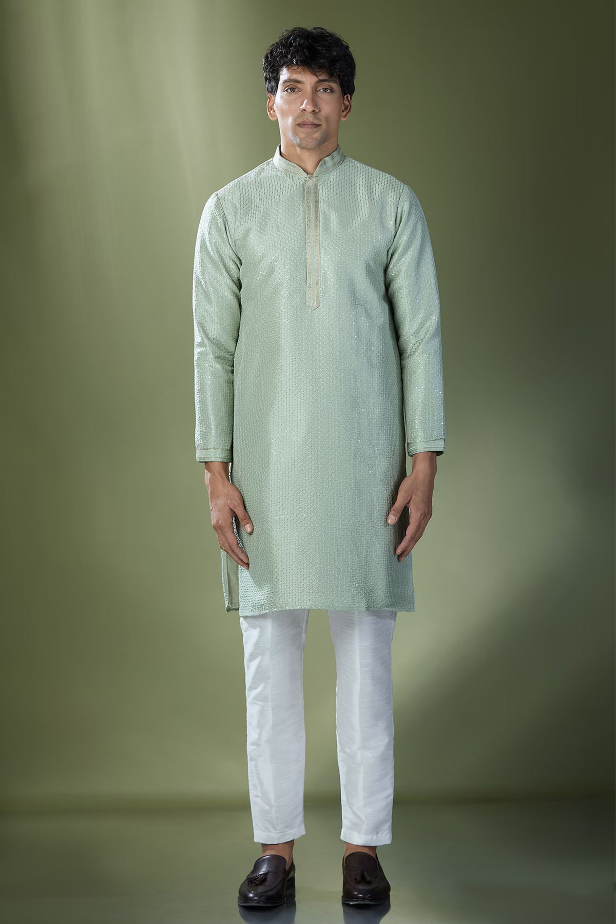 Pista Green Kurta Set