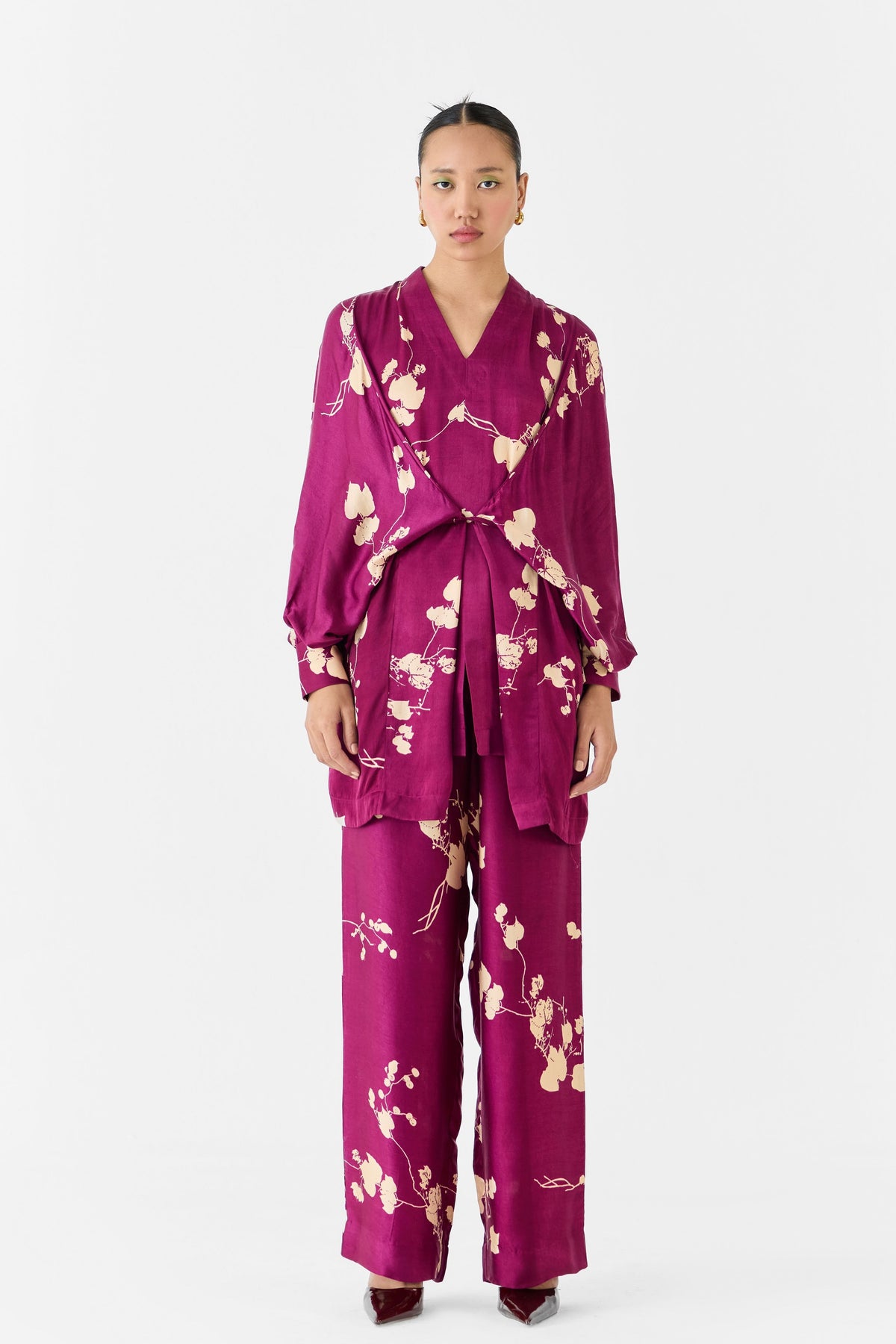 Plum Kimono Sets