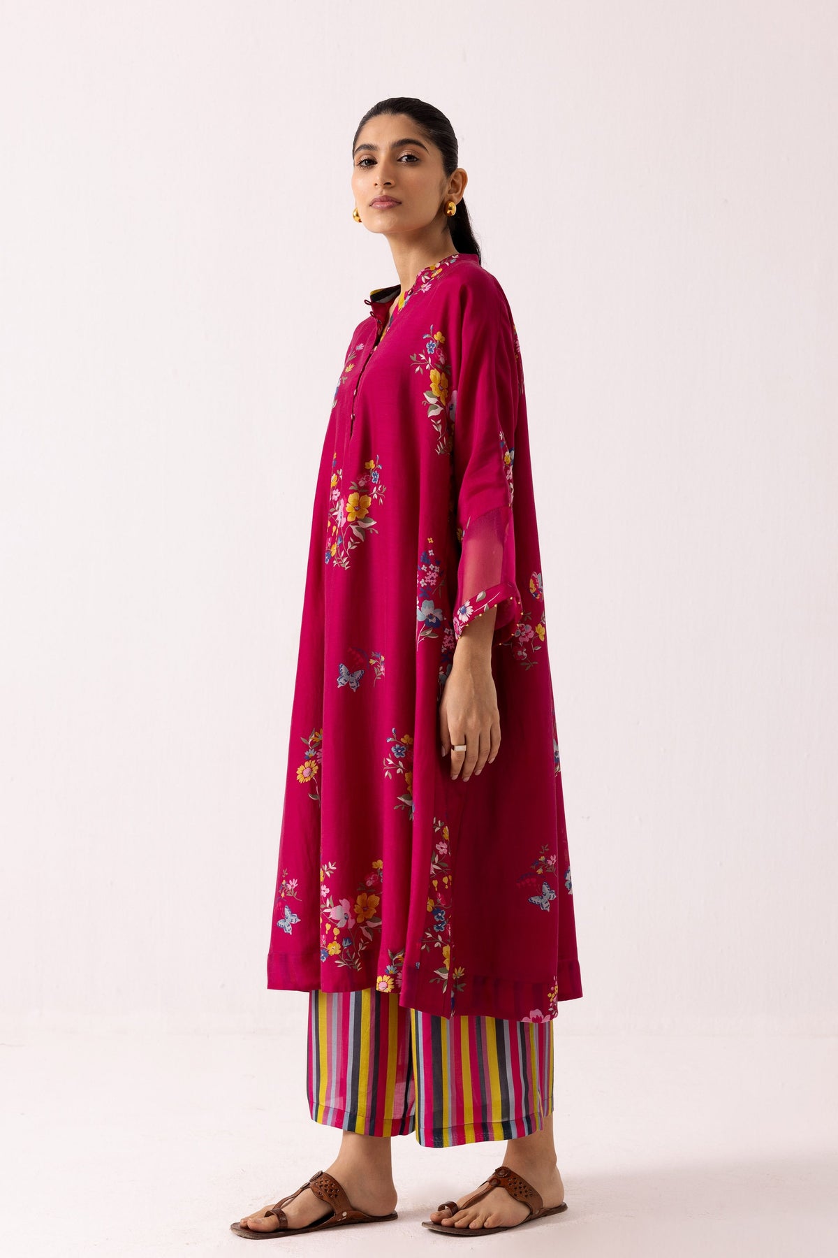 Juhi Kurta in Magenta