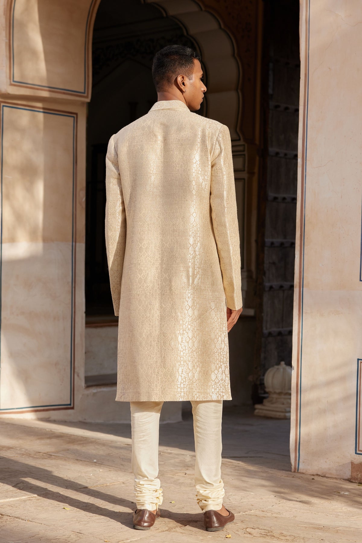 Champagne Sherwani Set