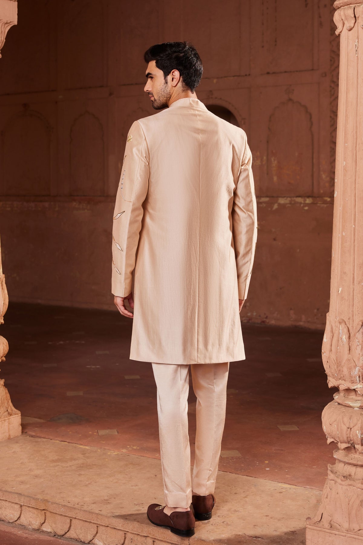 Bageecha Silk Sherwani Set