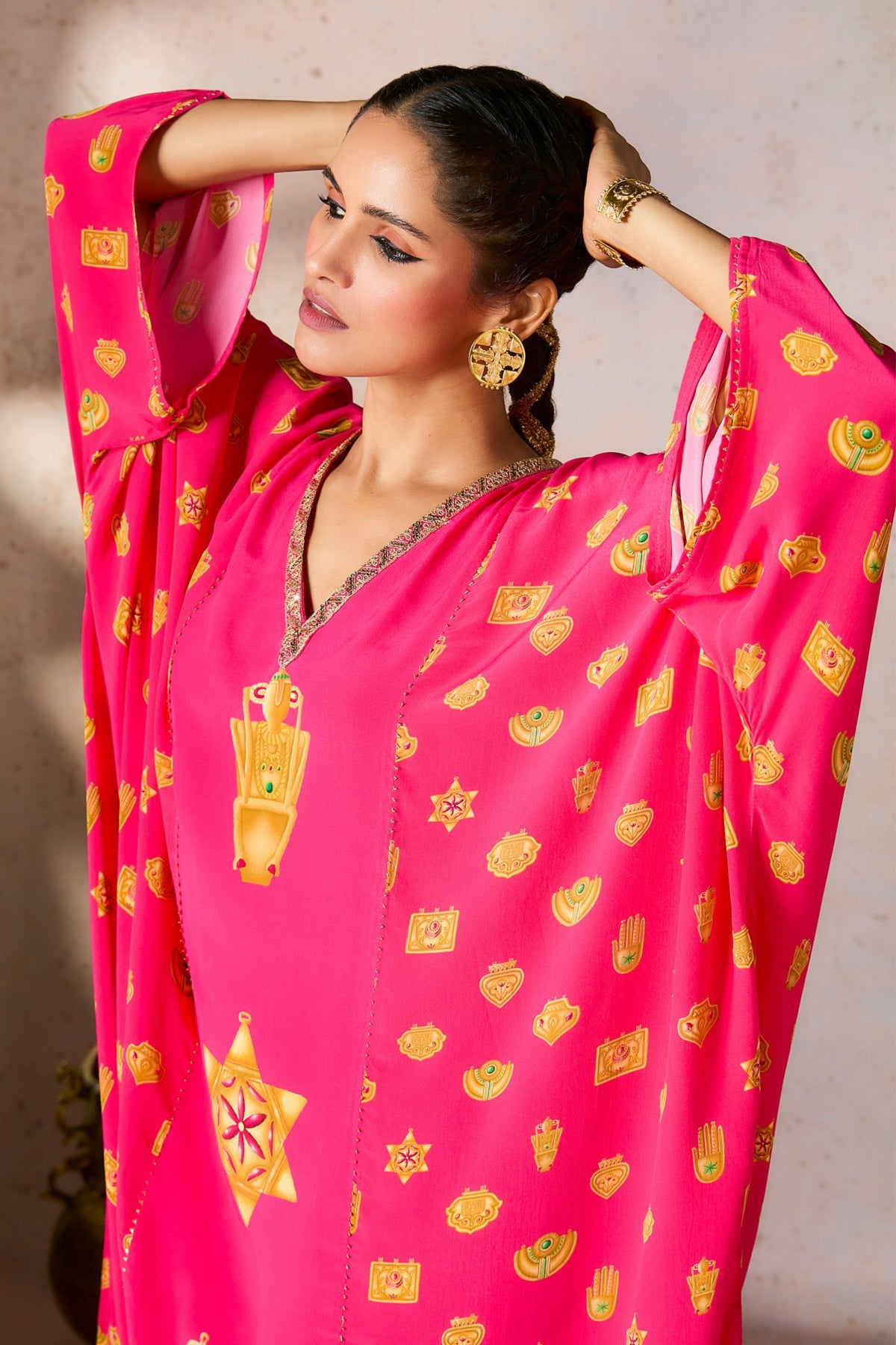 Pink Trinkets Kaftan