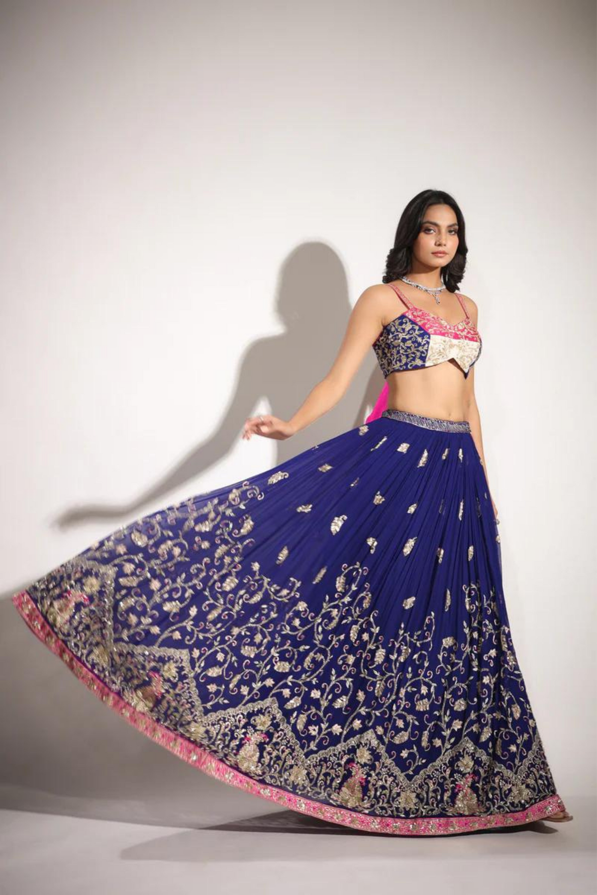 Ink Blue Lehenga Set