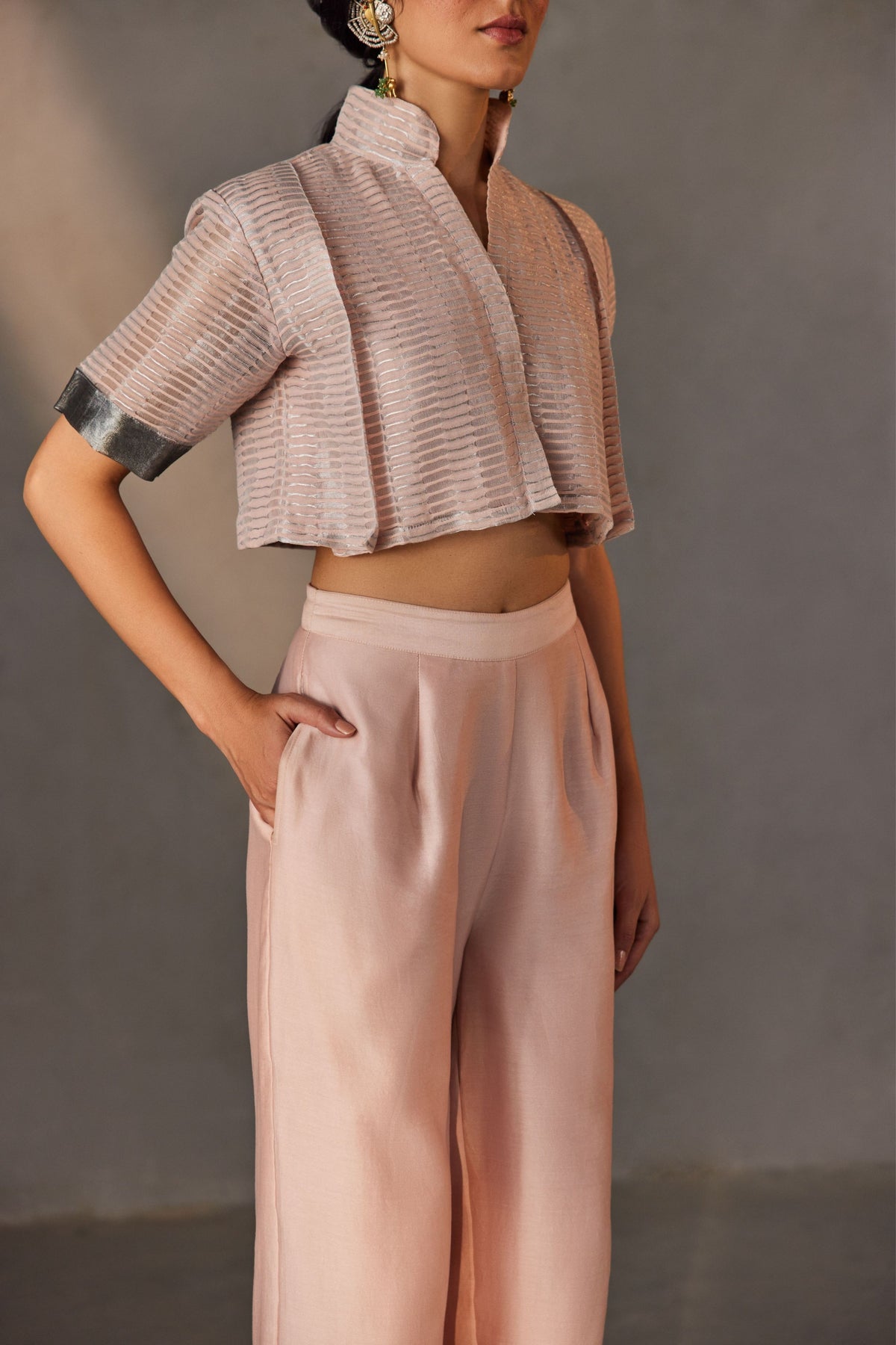 Pink Zari Prét Co-ord Set