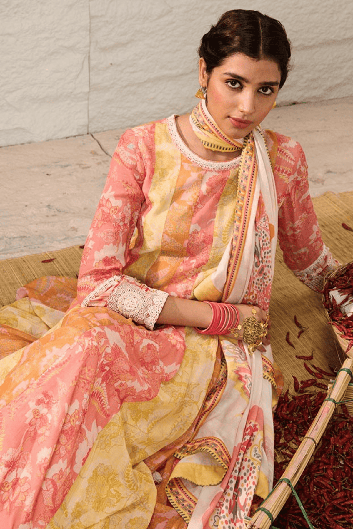 Peony Multicoloured Kurta Set