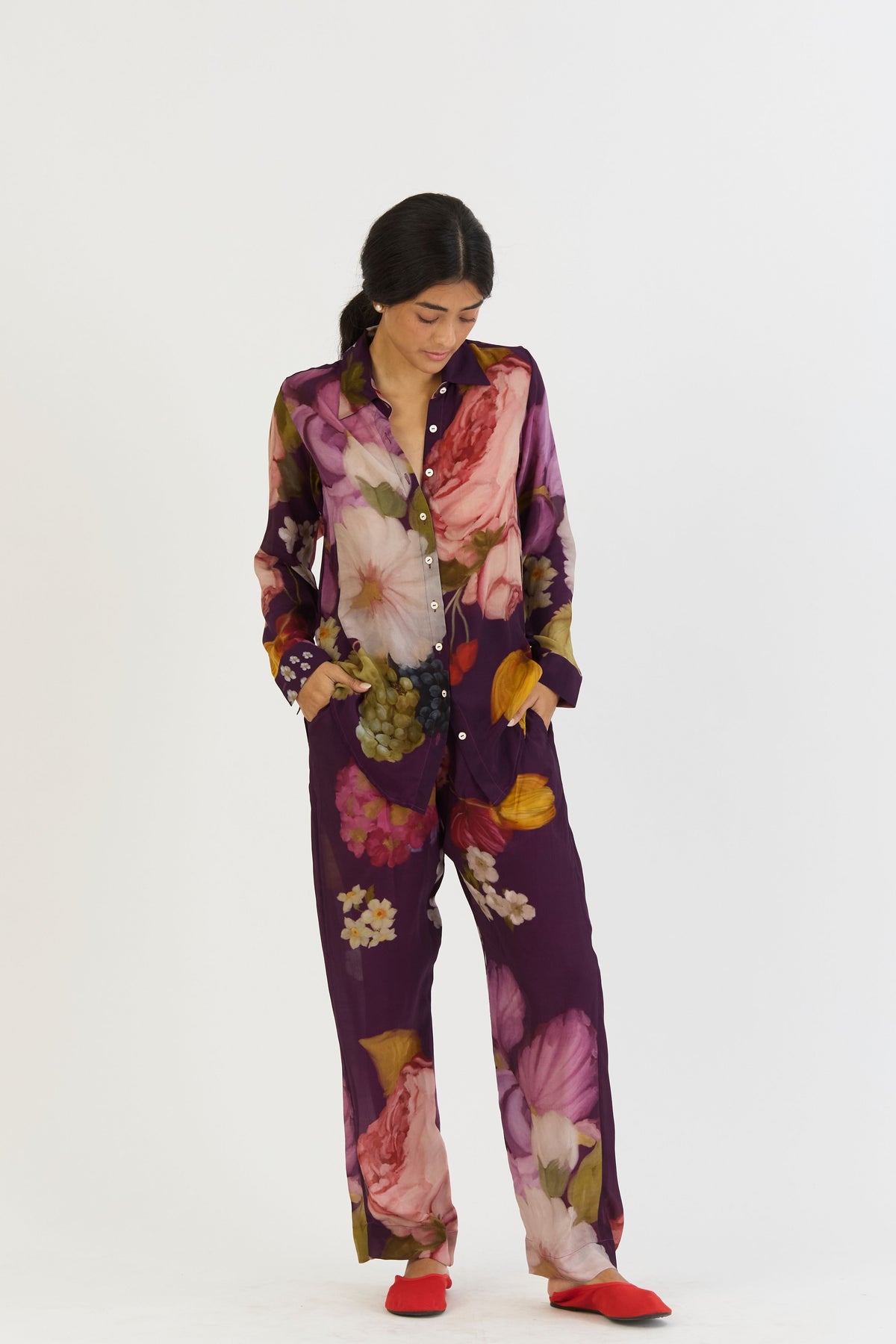 Jamun Co-ord In Purple