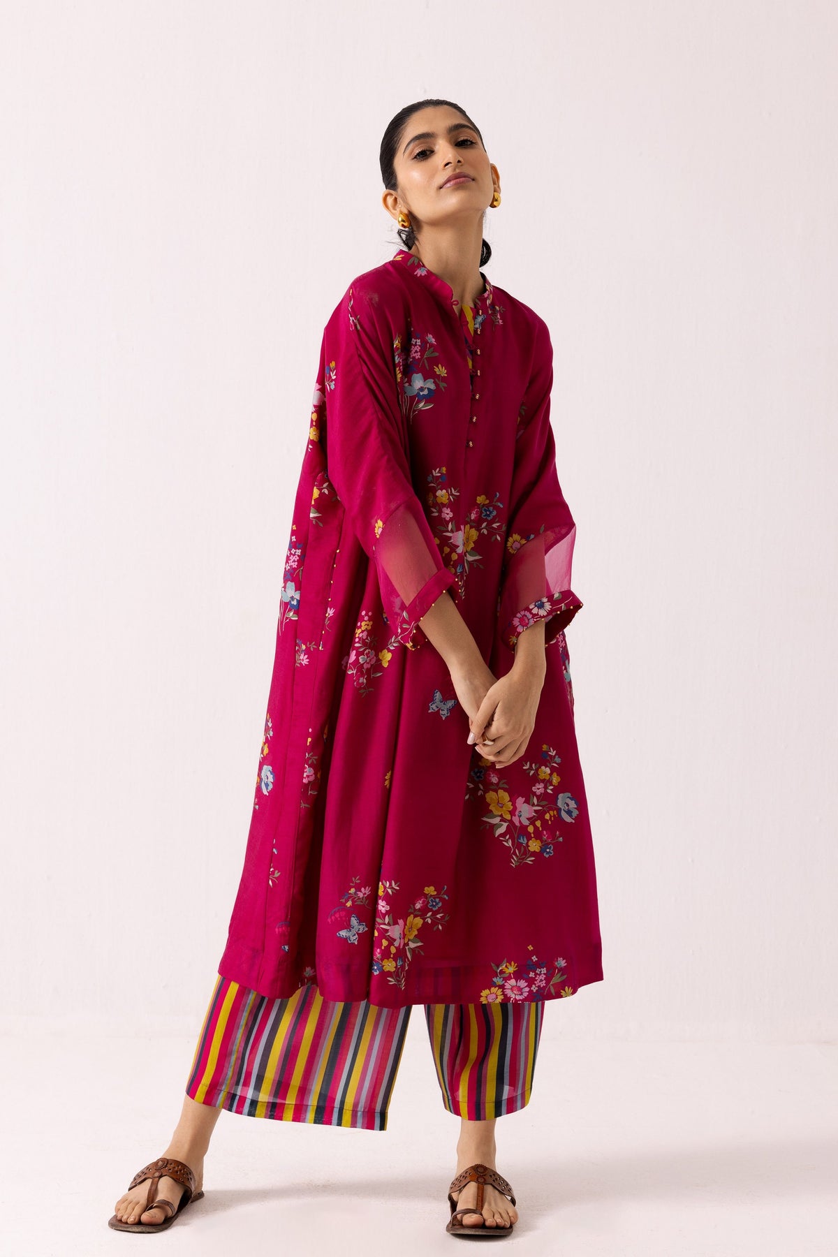 Juhi Kurta in Magenta