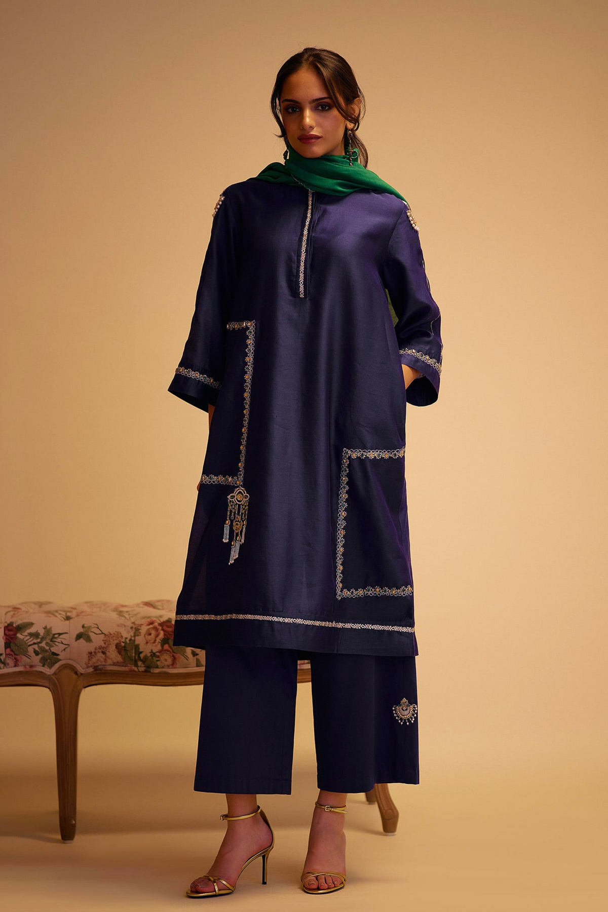 Tahira Blue Kurta Set