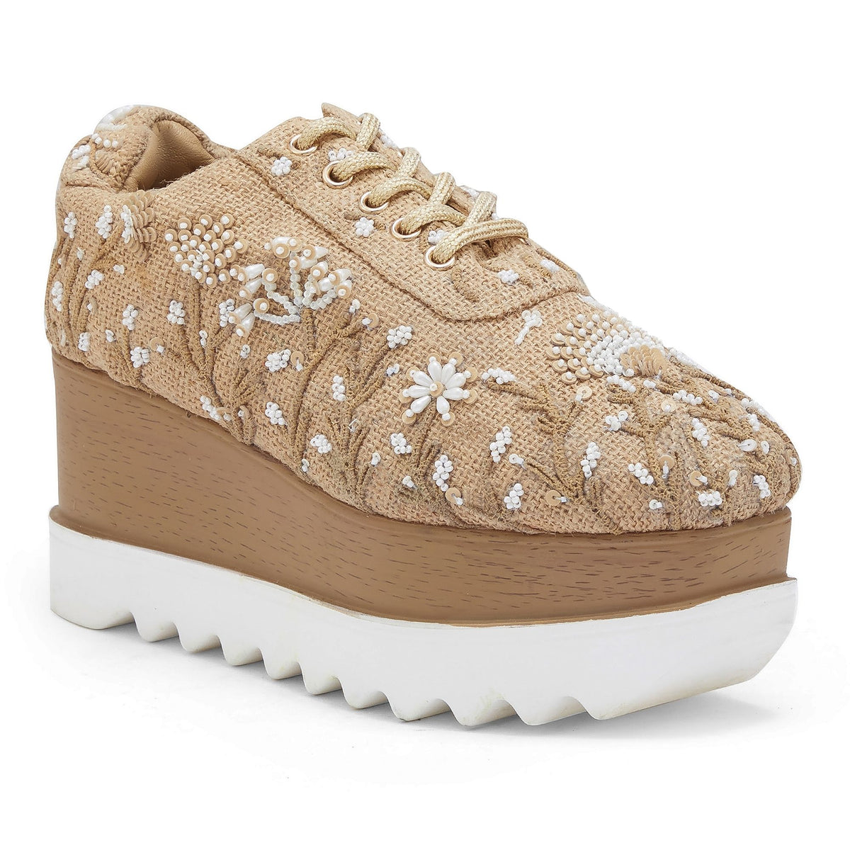 Dandelion Wedding Wedge Sneakers