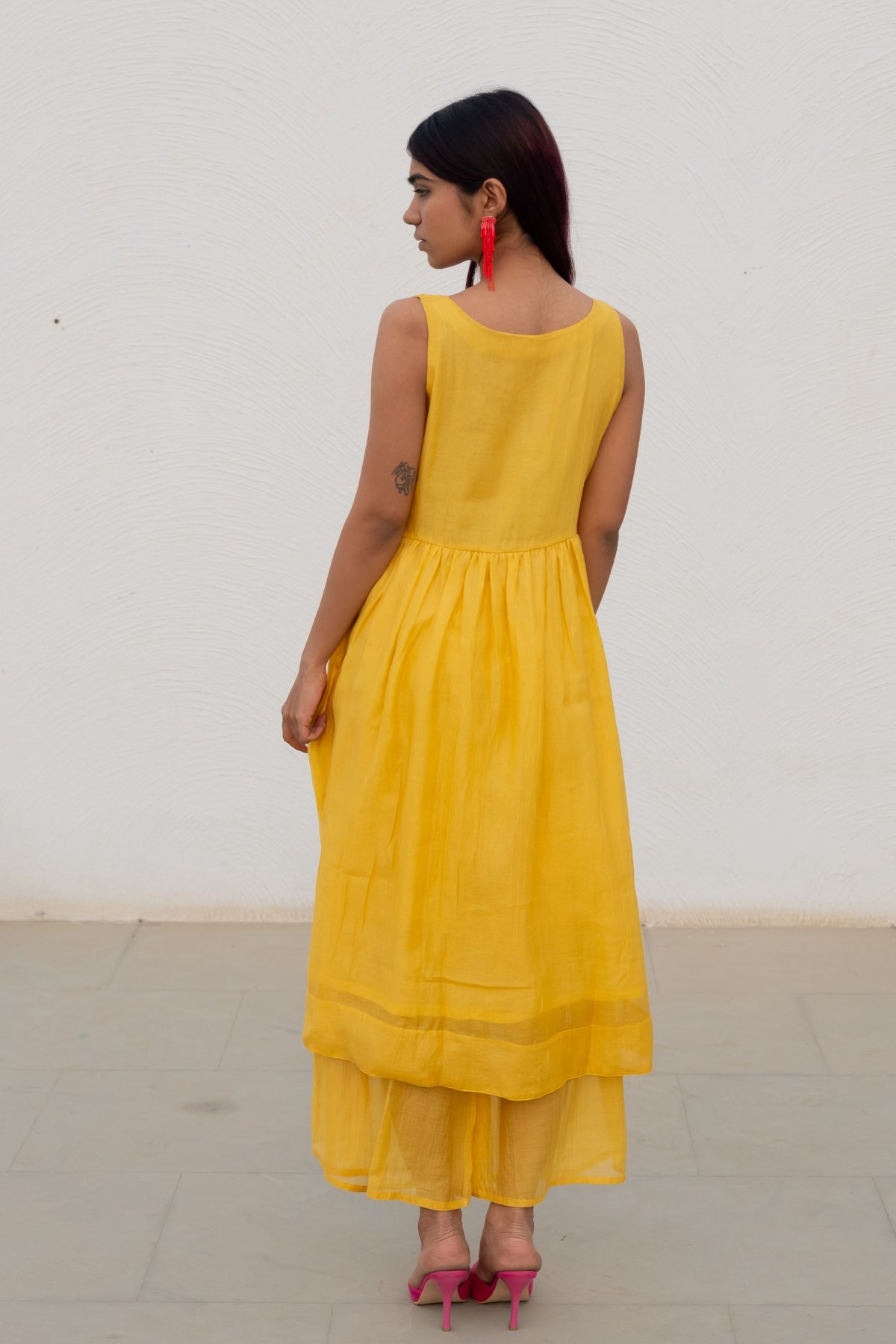 Yellow Fields Kurta With Pants