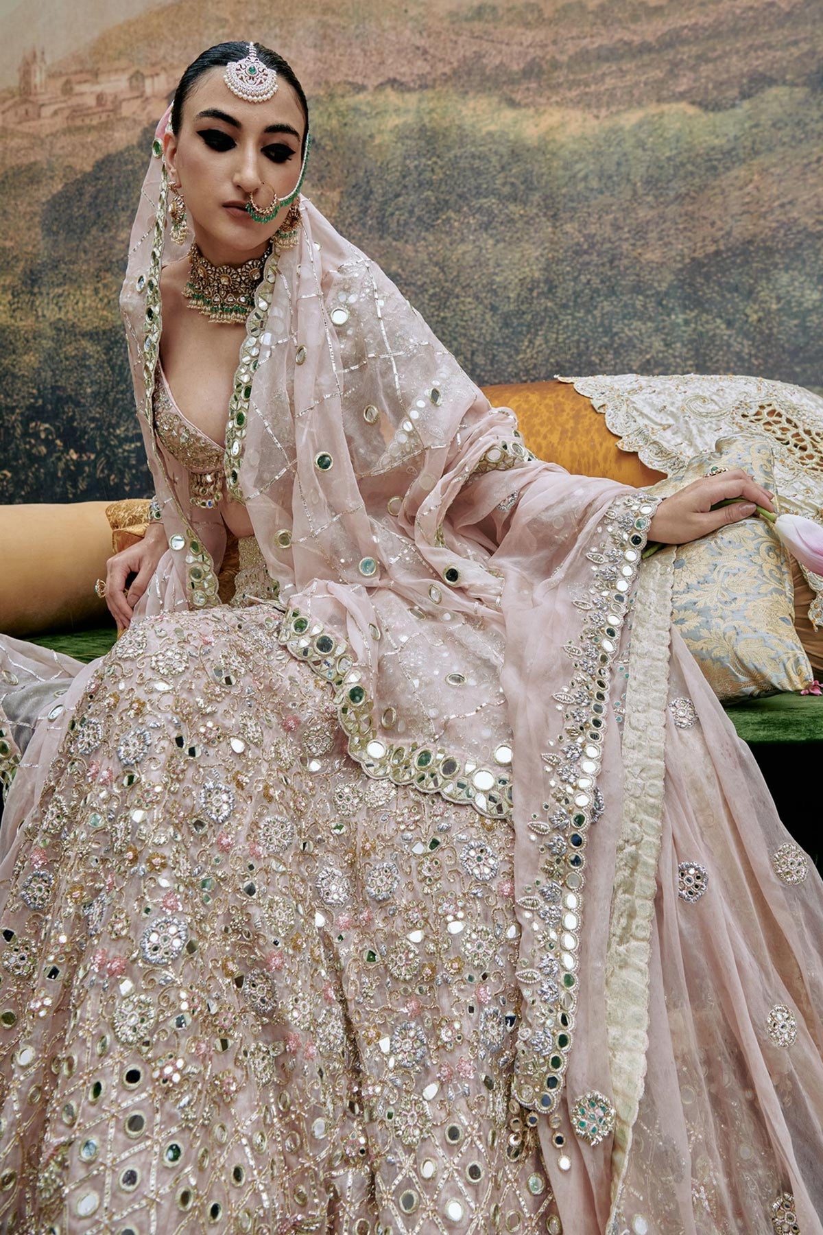 Rang De Gulaab Lehenga Set and Veil