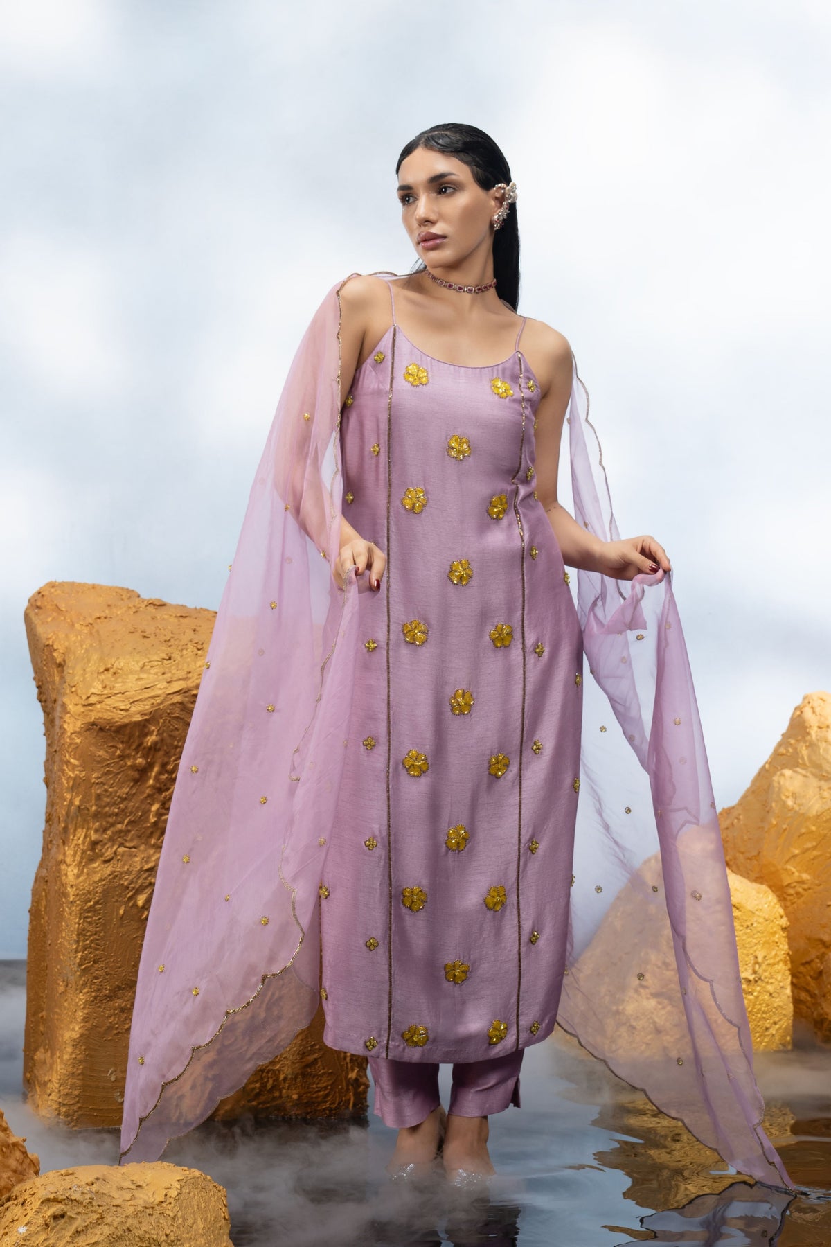 Lilac Kurta Set