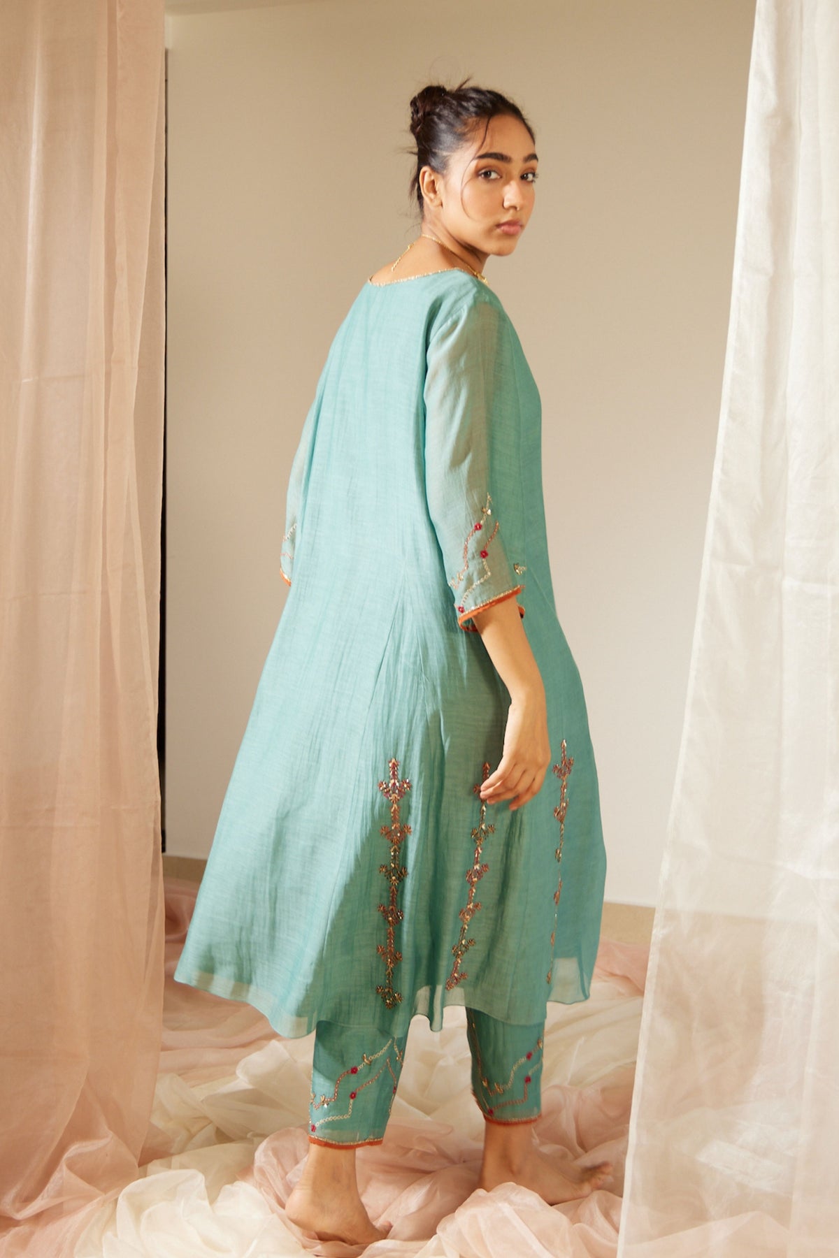 Blue Vrinda Kurta Set