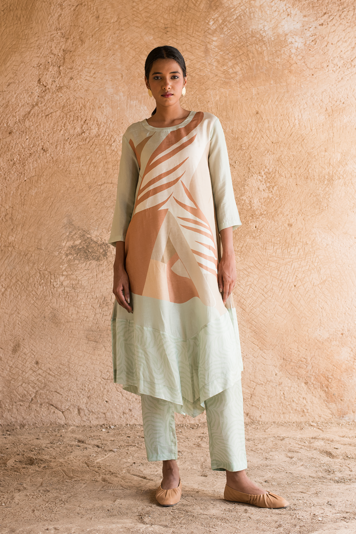 Light Green Tunic Kurta Set