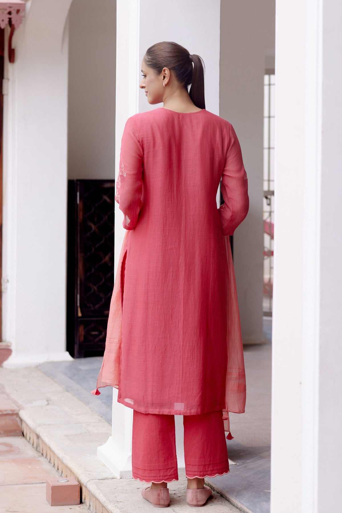 Rosewood Applique Kurta Set