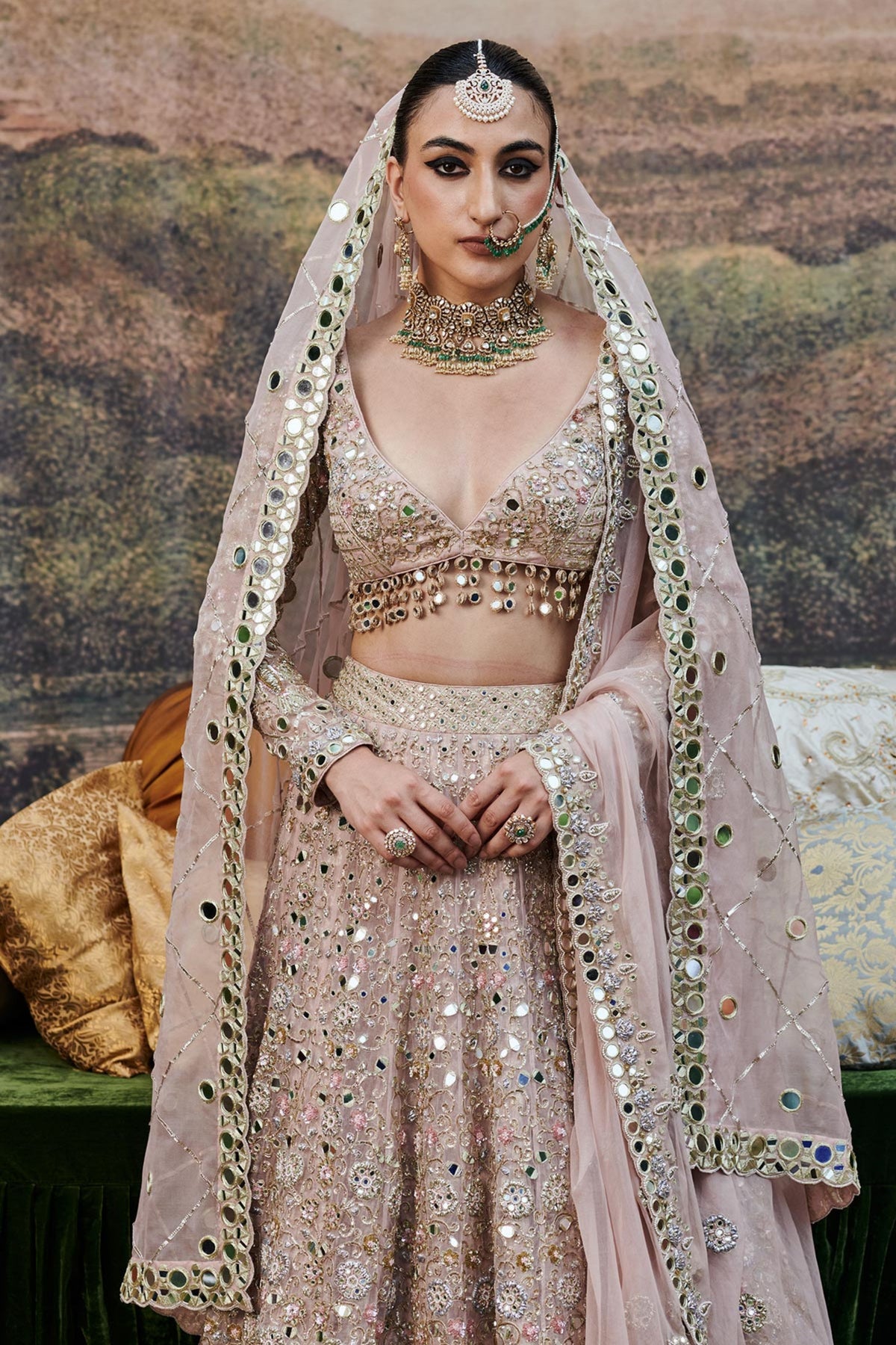 Rang De Gulaab Lehenga Set and Veil